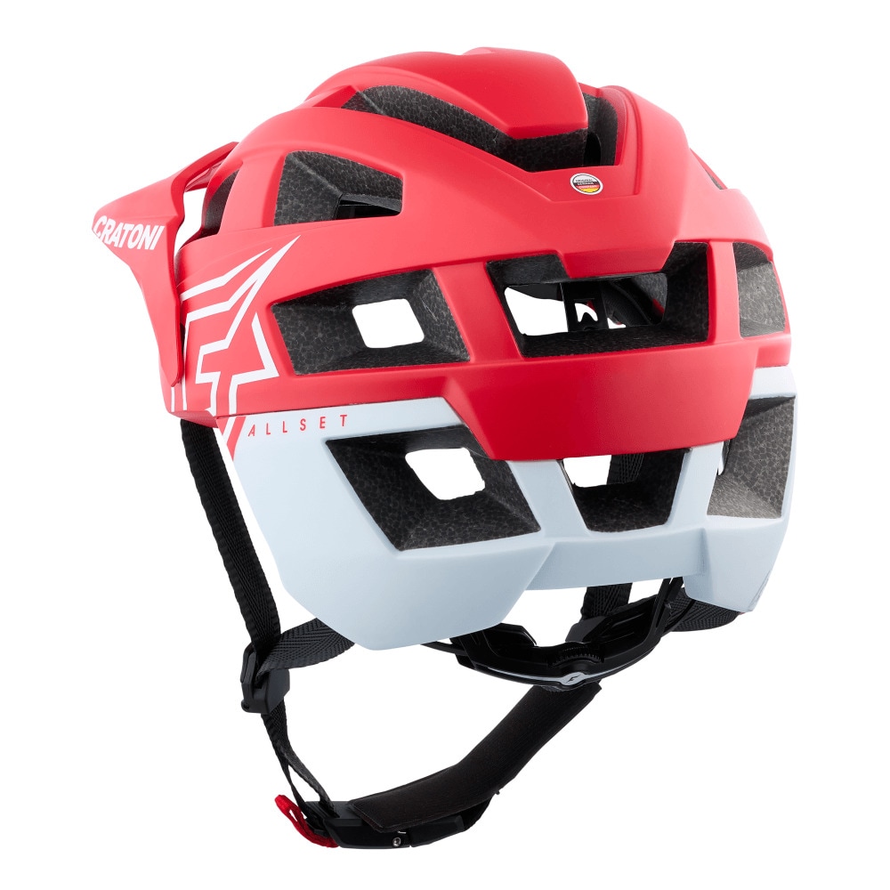 CRATONI MTB-Helm AllSet Pro  rot/wei&szlig; matt - Bild 1