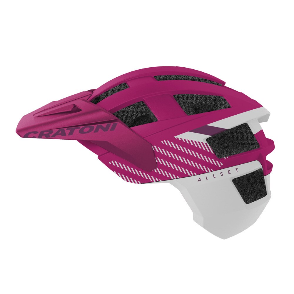 CRATONI MTB FahrradhelmAllSet Pro Jr. pink/wei&szlig; matt - Bild 1