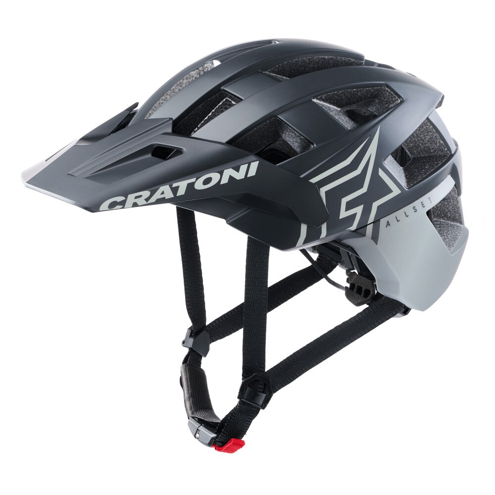 CRATONI MTB - Fahrradhelm AllSet Pro schwarz/weiß matt