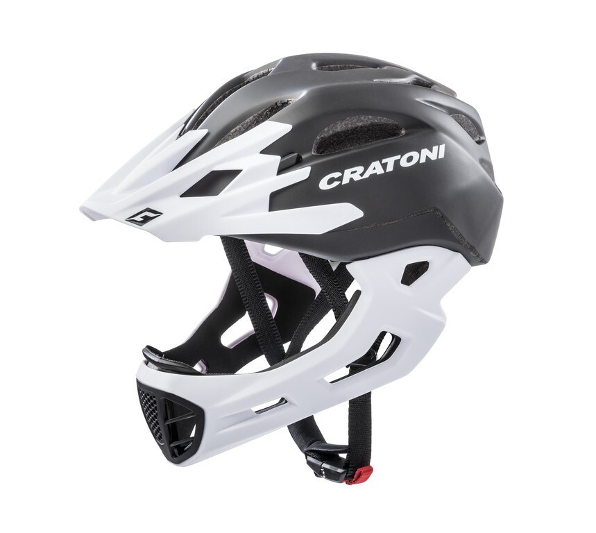 CRATONI Freeride Fahrradhelm C-Maniac schwarz/wei&szlig; matt - Bild 1