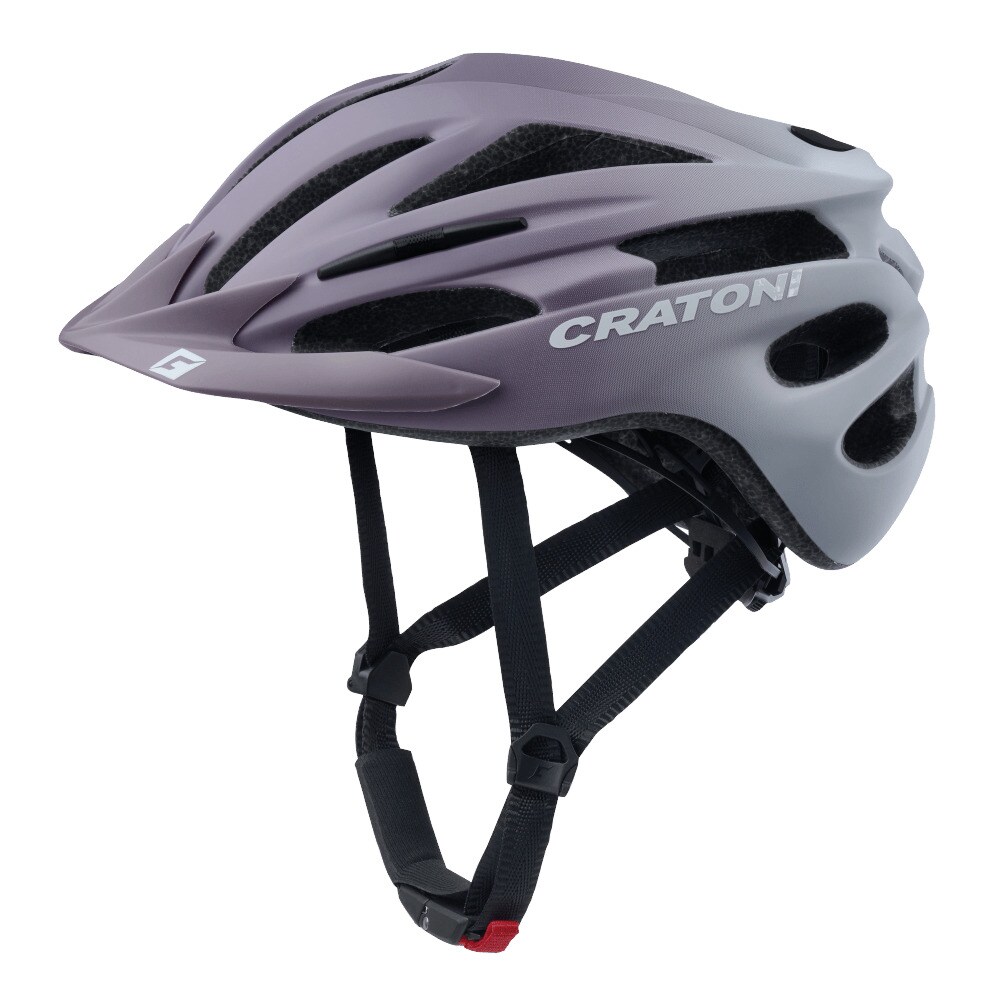 CRATONI Fahrradhelm Pacer Jr. purple-white matt - Bild 1