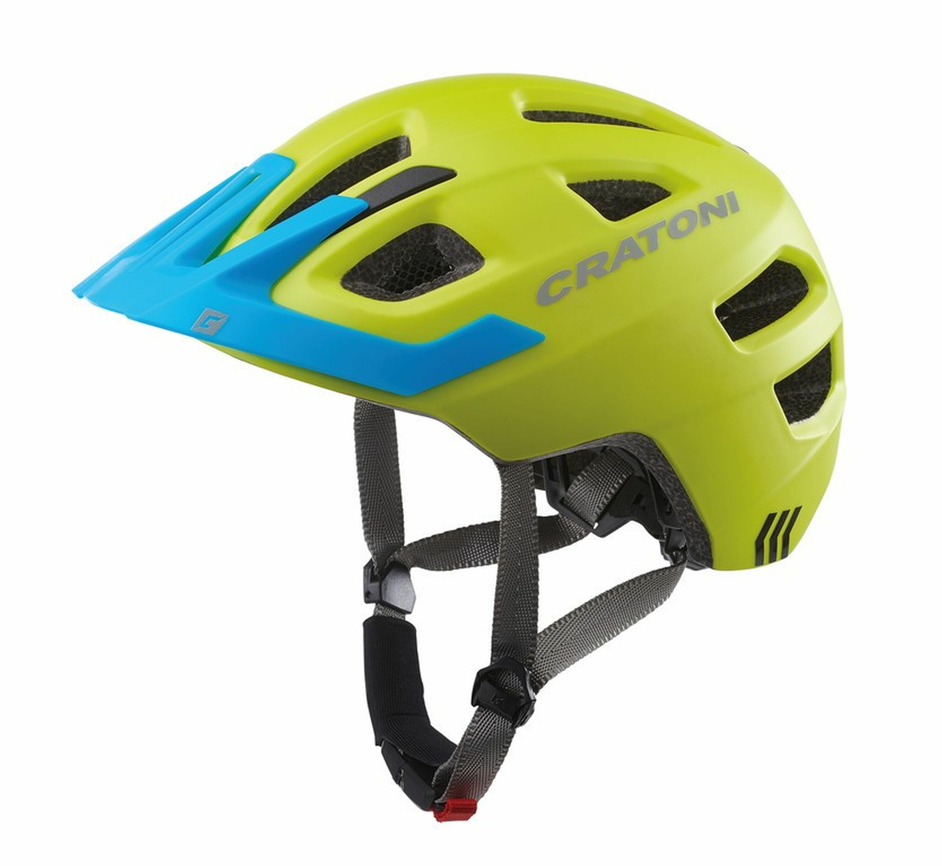 CRATONI Kinder-Fahrradhelm  Maxster Pro lime/blau matt - Bild 1