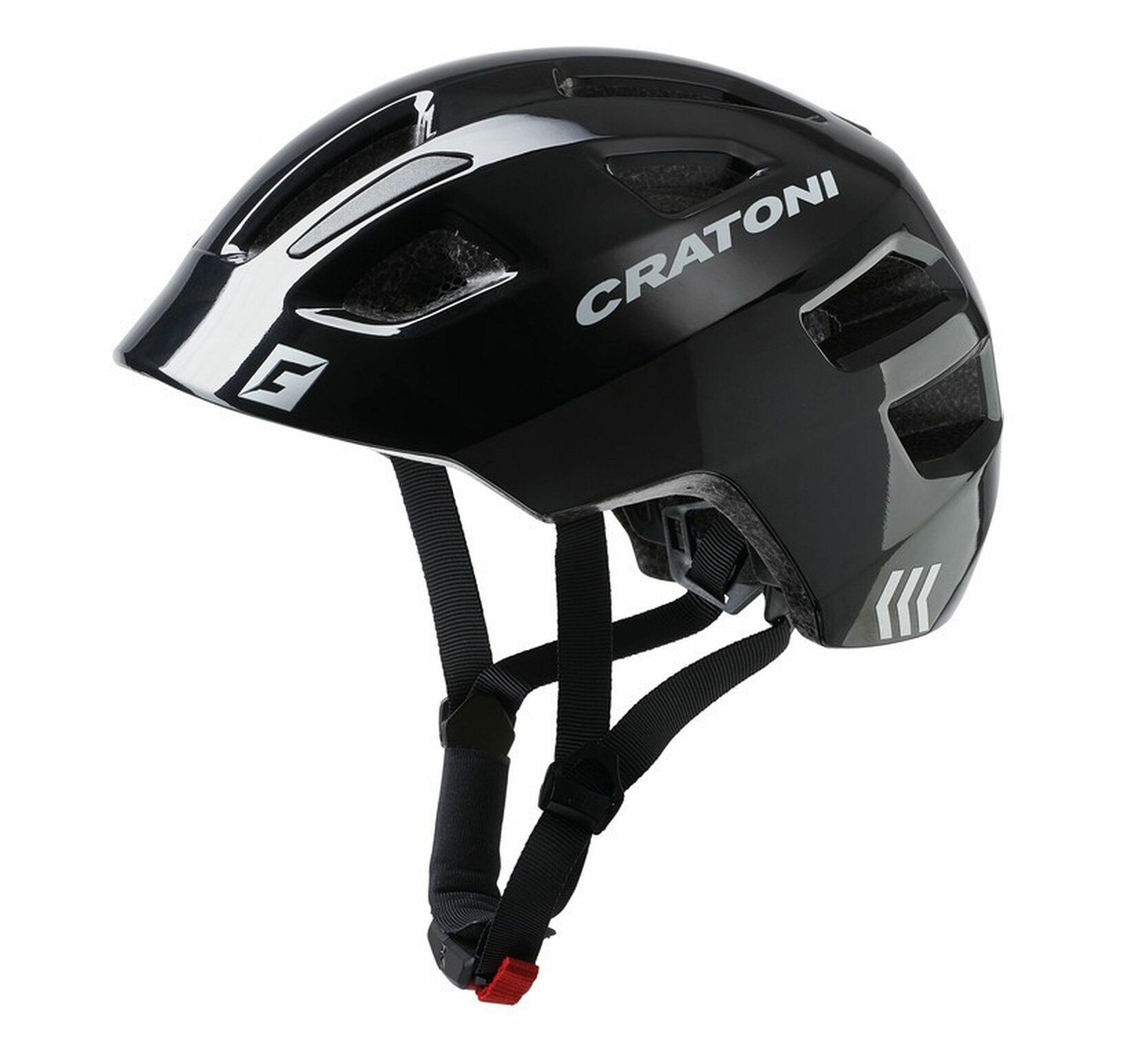 CRATONI Kinderhelm Maxster schwarz glanz
