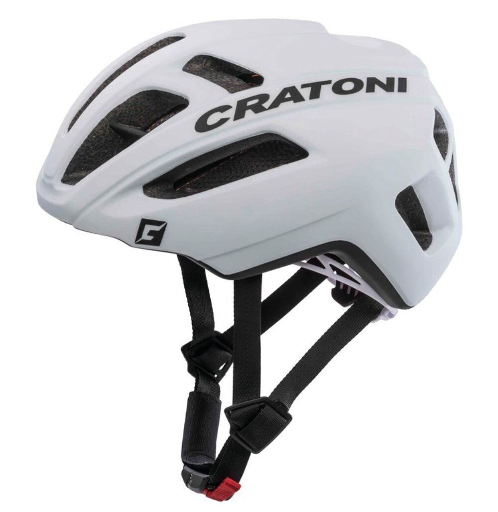 CRATONI Fahrradhelm C-Pro weiß matt gummiert