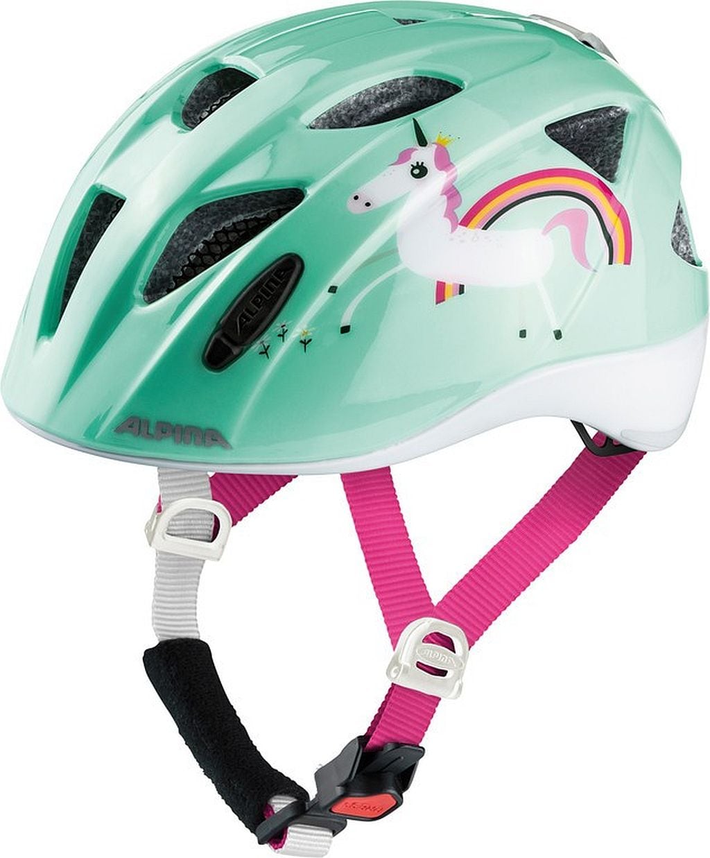 Alpina Kinder-Helm  Ximo Flash mint unicorn - Bild 1