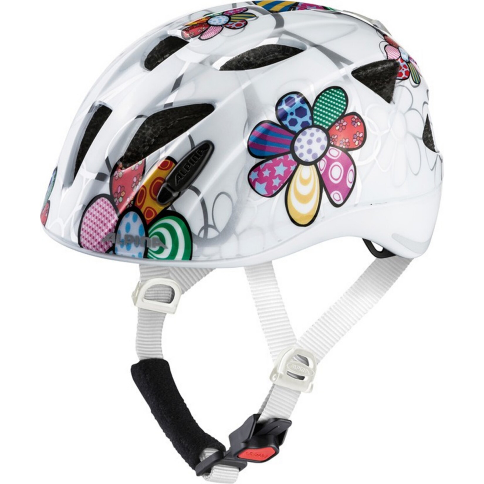 Alpina Kinder-Helm  Ximo Flash white flower