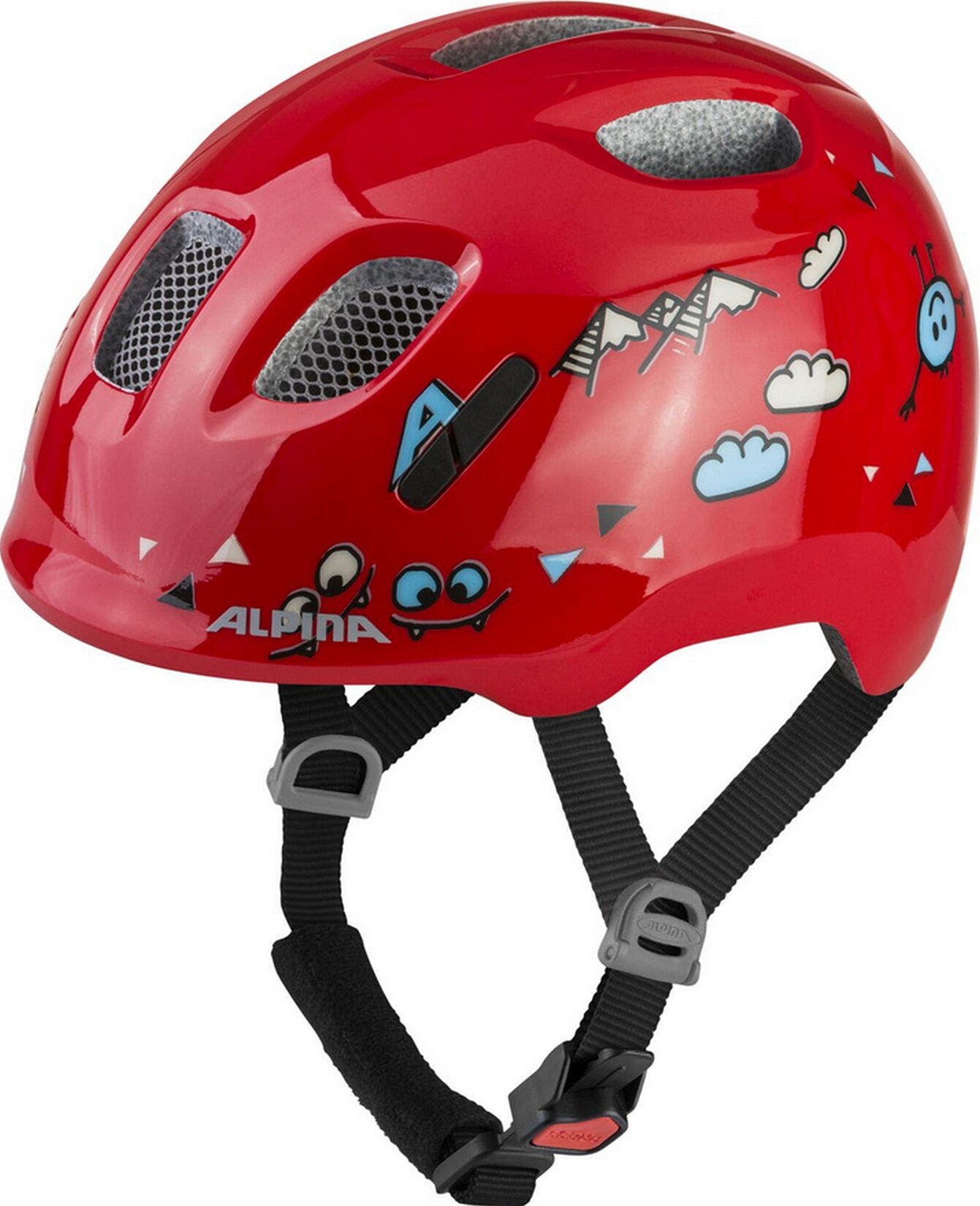 Alpina Kinder-Helm Ximo 2, red smile gloss