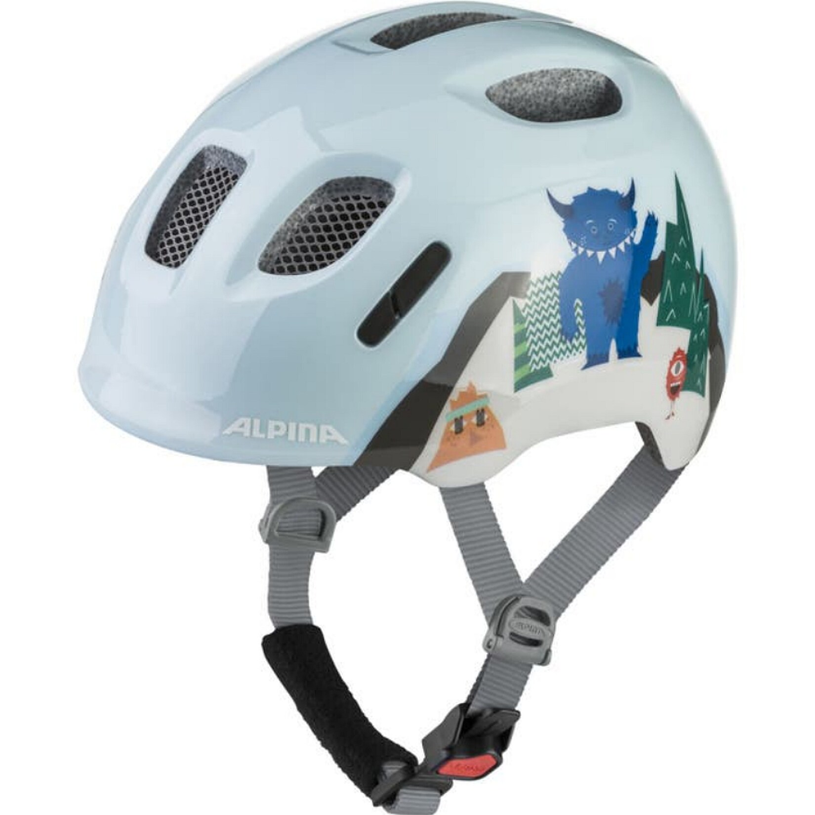 Alpina Kinder-Helm Ximo 2, mountain monster gloss