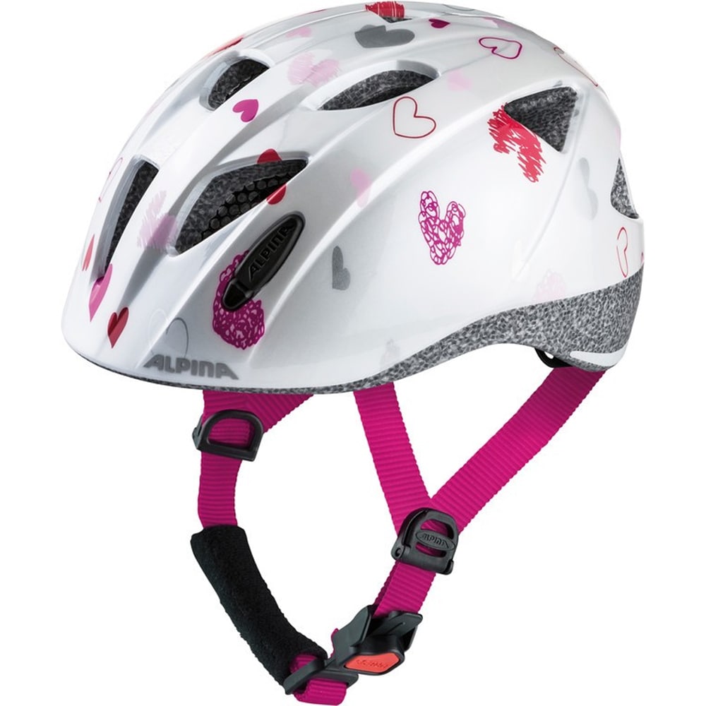 Alpina Kinder-Helm  Ximo white hearts - Bild 1