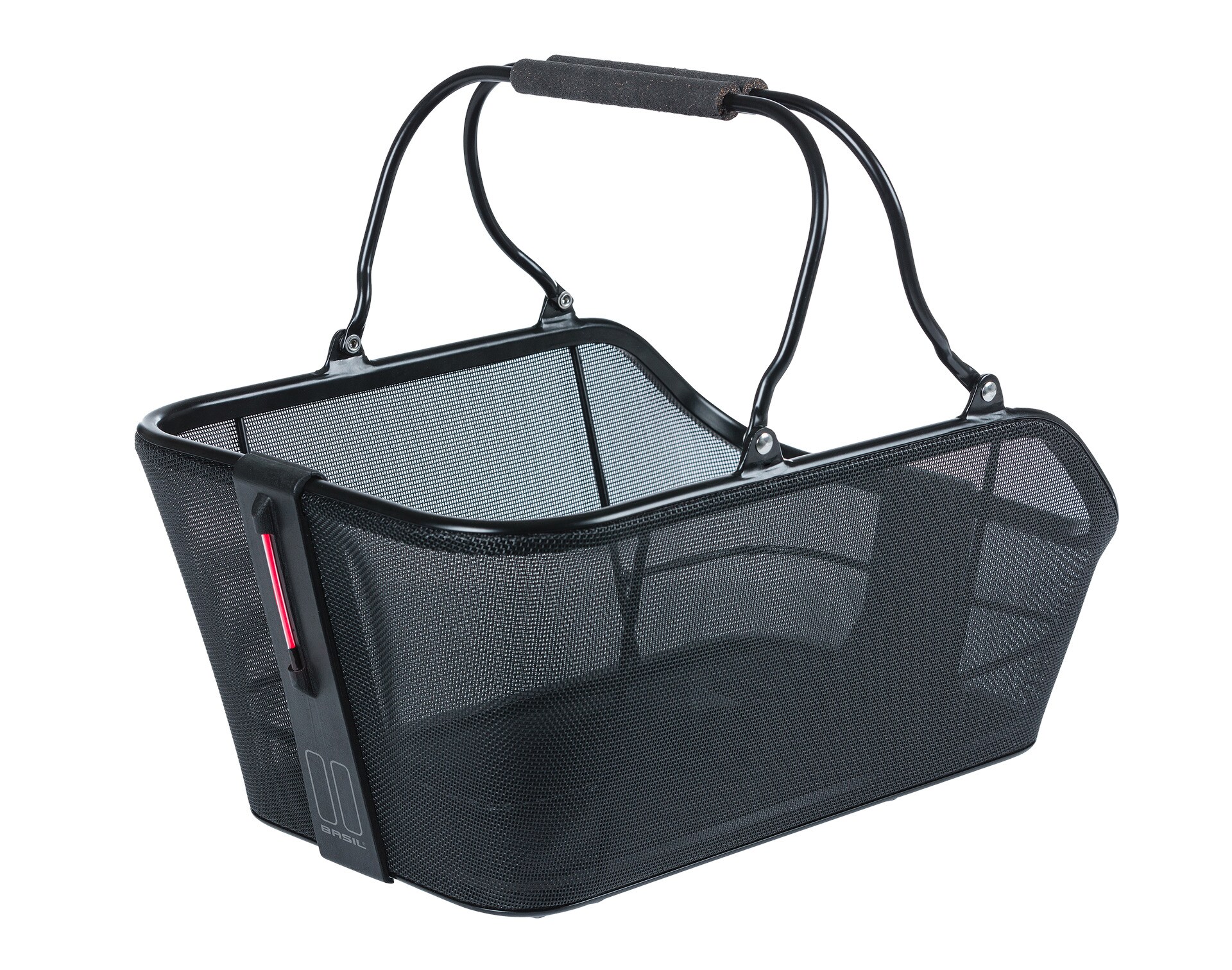 BASIL Hinterradkorb   "Cento Tech Fiber Nordlicht MIK 2.0", schwarz - Bild 1