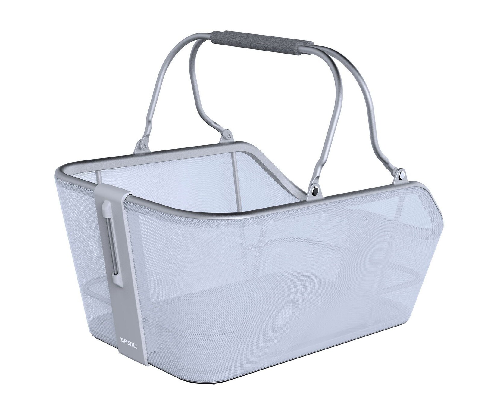 BASIL Hinterradkorb   „Cento Tech Fiber Nordlicht MIK 2.0“, silber | 08715019113031