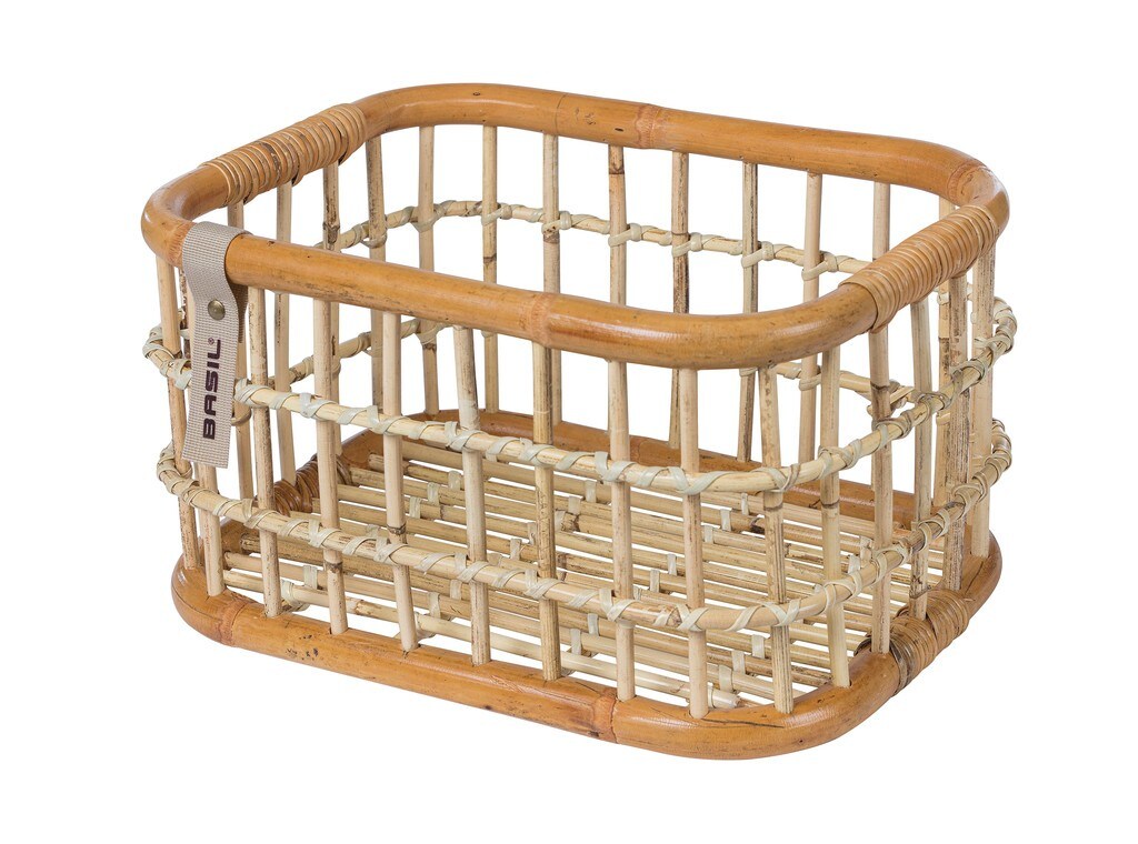 BASIL Fahrradkorb „Green Life Rattan“, 46x35x28cm | 08715019130793