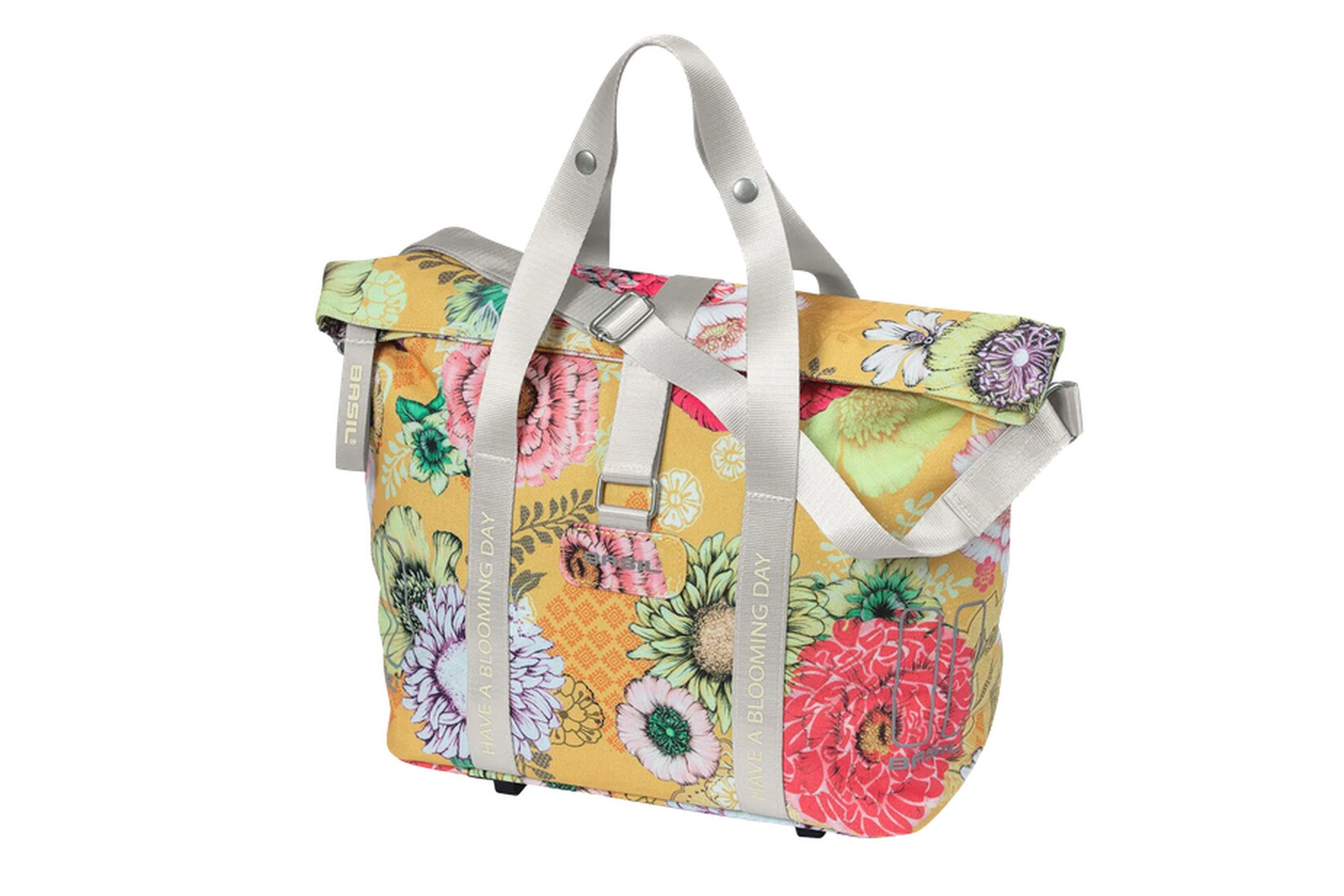 BASIL Fahrradhandtasche "Bloom Field MIK KF Haken", honey yellow