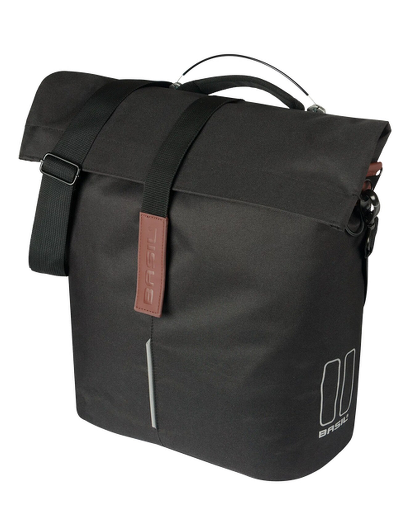 BASIL Gepäckträger Fahrradtasche  „City MIK Studs“, schwarz | 08715019183560