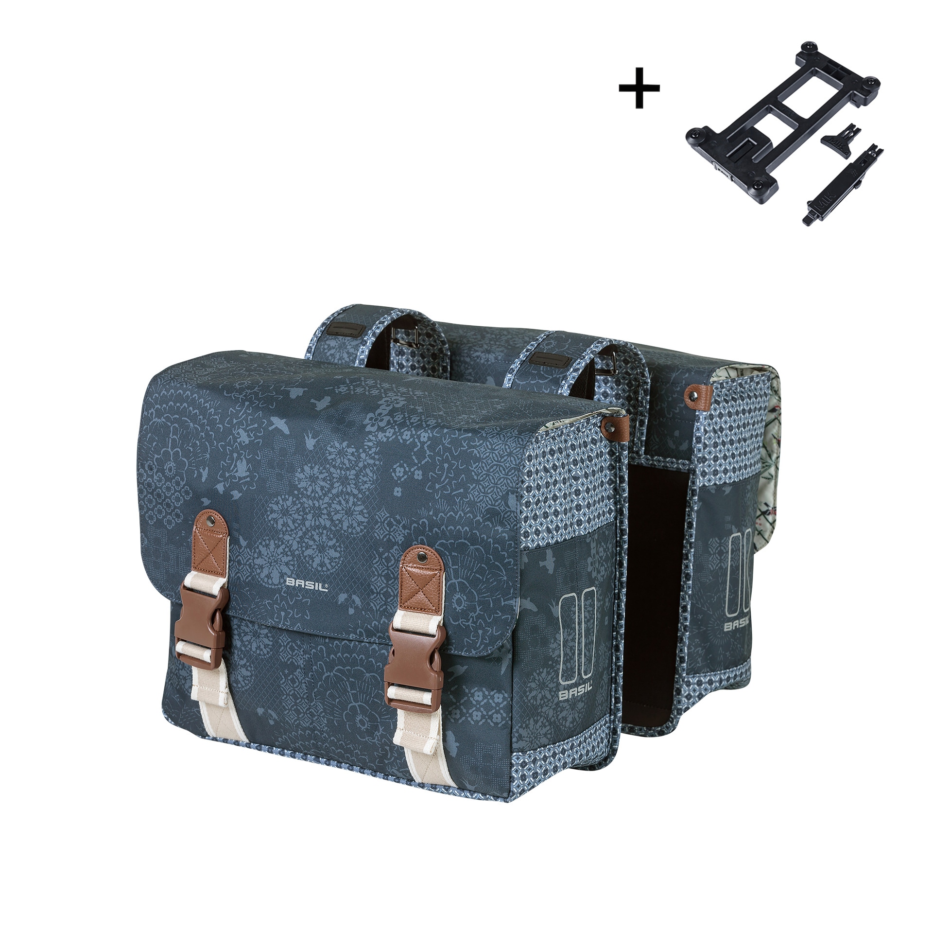 BASIL Doppelpacktasche   "Boh&egrave;me - Double Bag MIK 2.0" , indigo blau - Bild 1