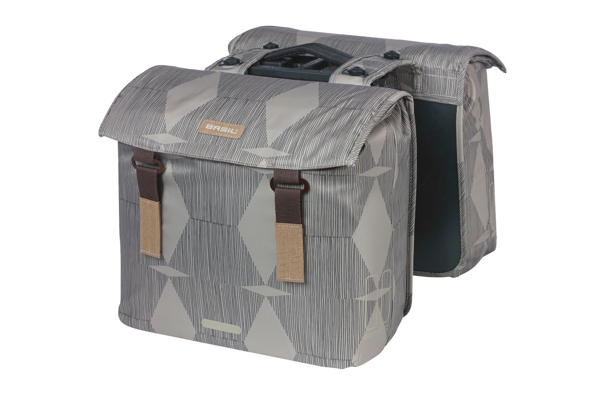 BASIL Doppelpacktasche  Elegance MIK 2.0,  grau - Bild 1