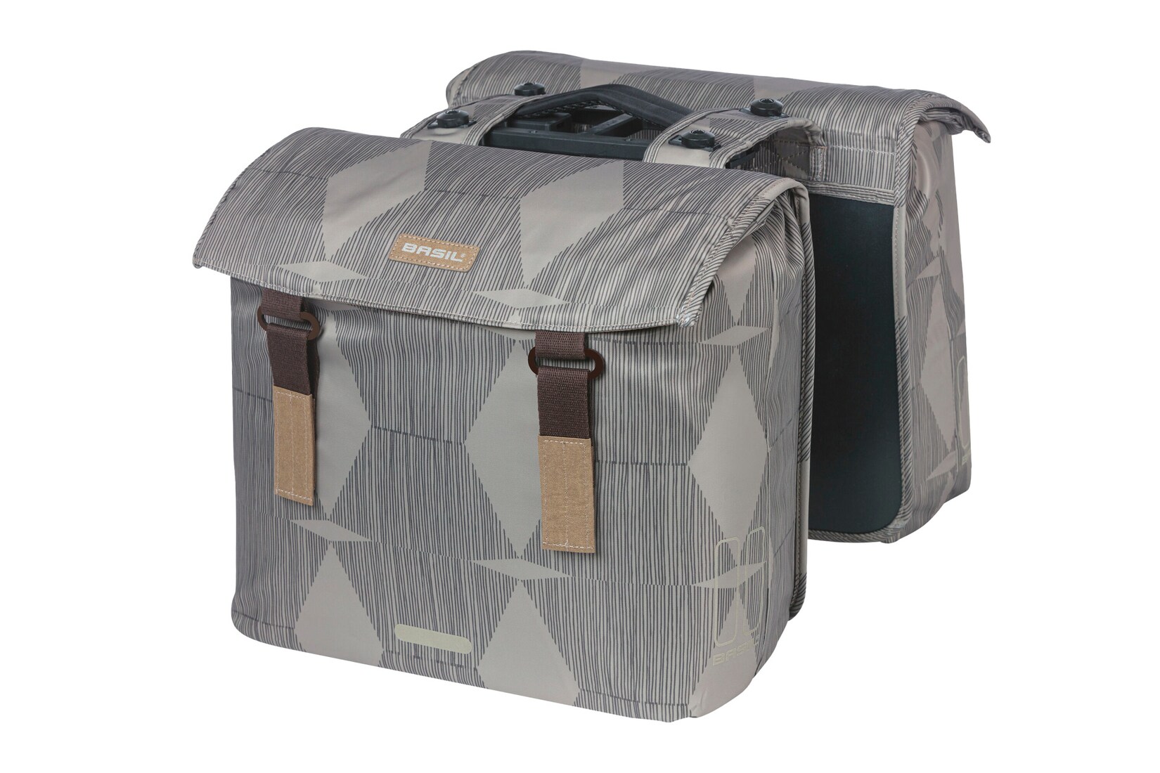 BASIL Doppelpacktasche  Elegance MIK 2.0,  grau | 08715019184000