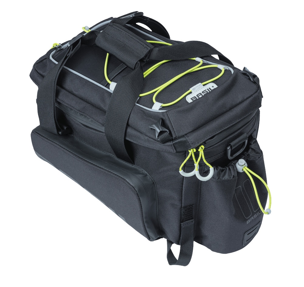 XLC, BASIL Gep&auml;cktr&auml;ger-Tasche Miles XL Pro, schwarz lime - Bild 1