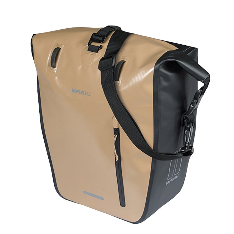 BASIL Fahrrad-Einzelpacktasche Rivo M MIK Hooks, sand - Bild 1