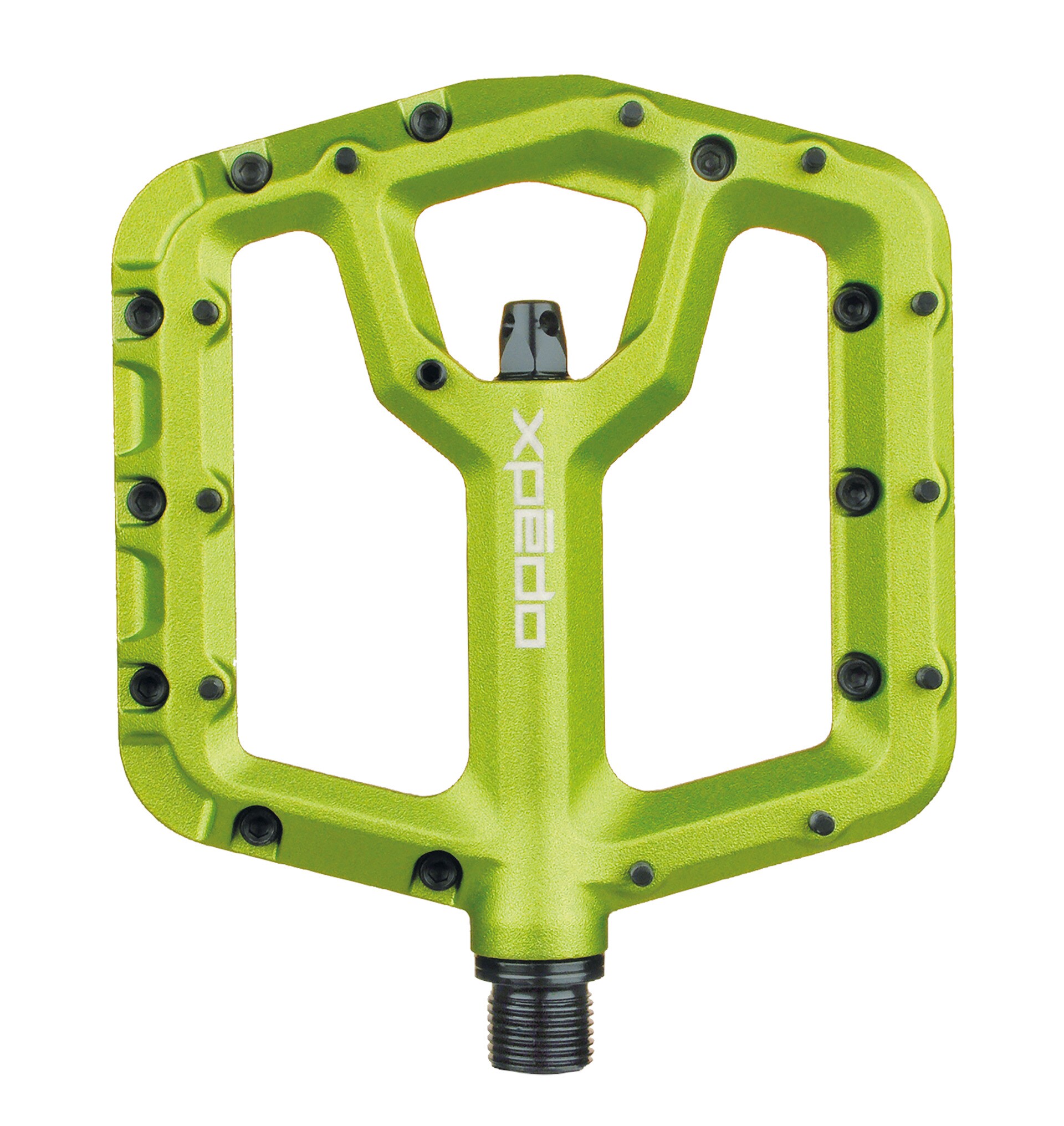 MTB/Plattform Pedal TRIDENT, limegreen, 9/16" - Bild 1