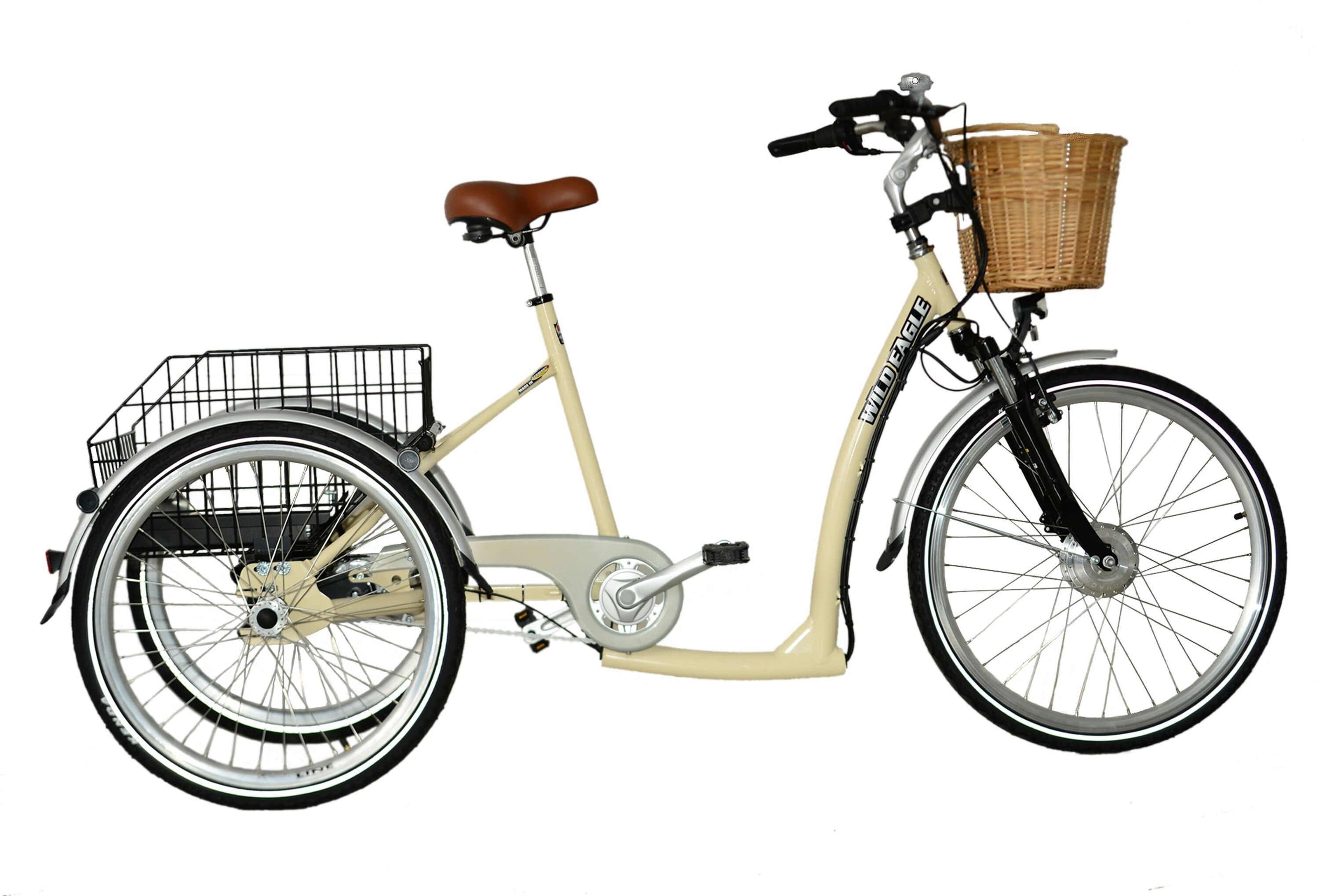 Wild Eagle Dreirad Elektro  Ansmann DELUXE 26/24"   Sondermodell creme - Bild 1
