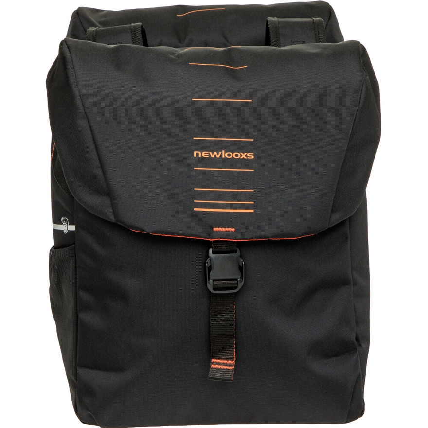 Fahrrad-Doppelpacktasche Vigo Double, schwarz-orange - Bild 1