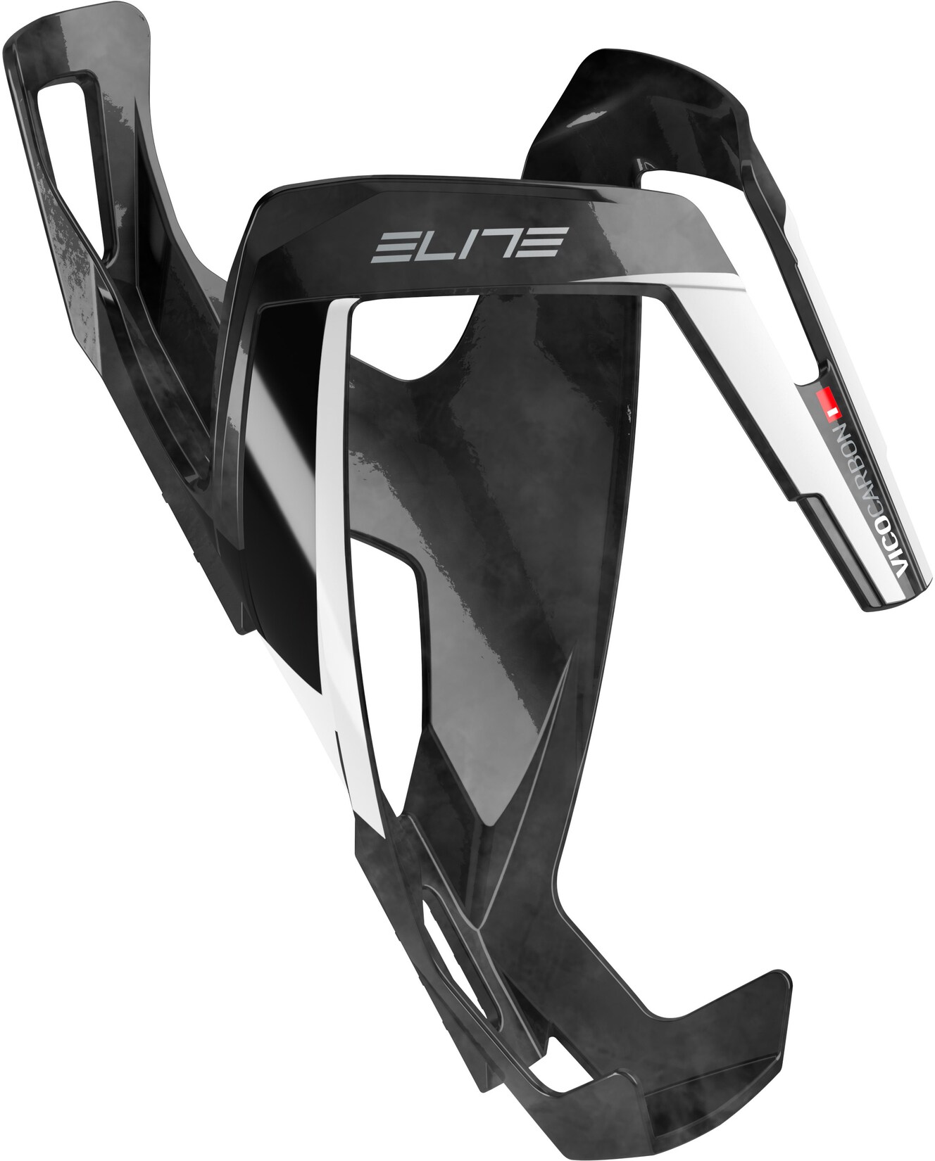 Flaschenhalter Vico Carbon, Schwarz/Weiß