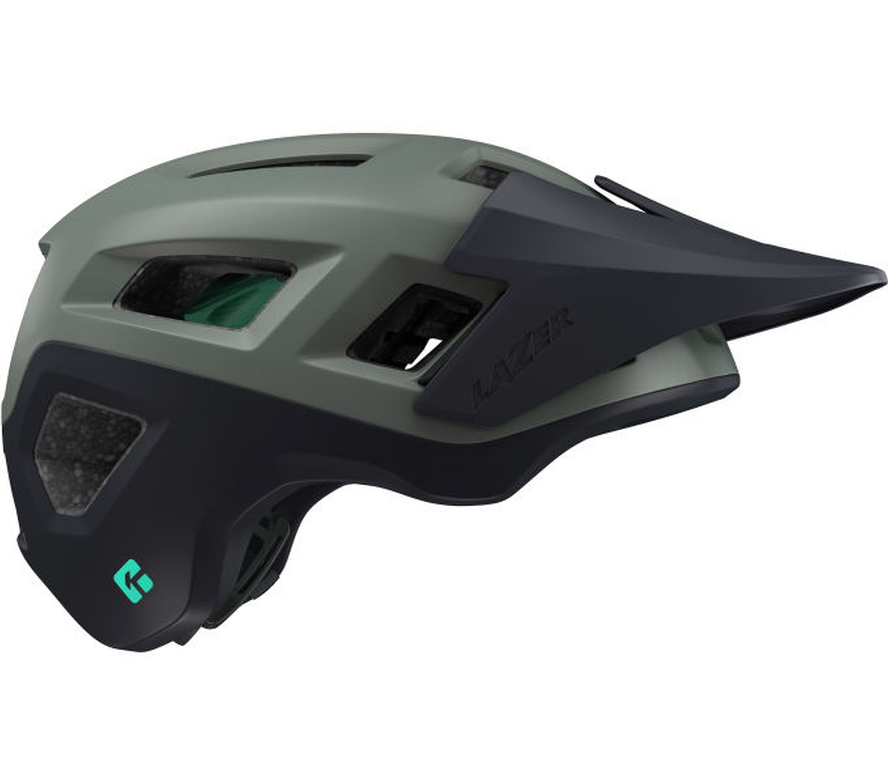 LAZER MTB-Helm Coyote KinetiCore,  Dark Green - Bild 1