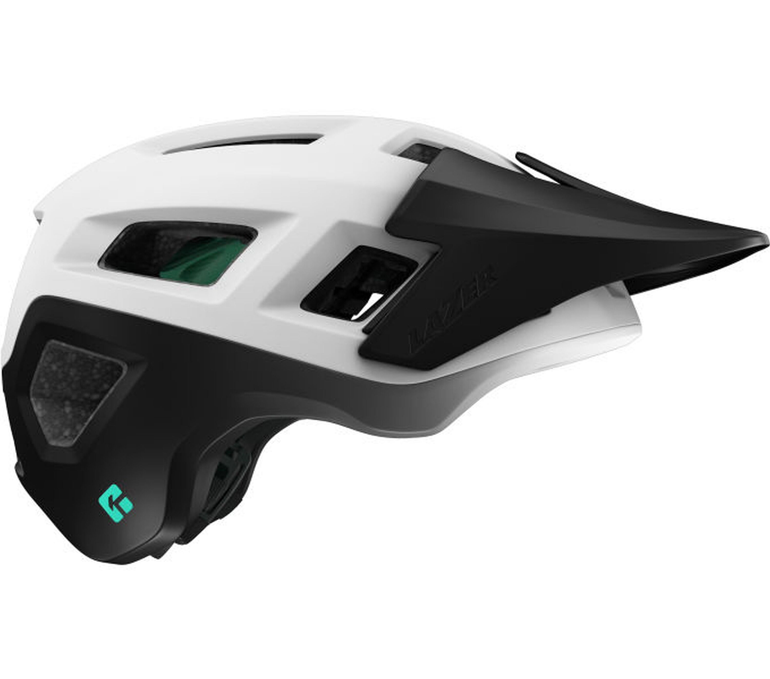 LAZER MTB-Helm Coyote KinetiCore, White Black - Bild 1