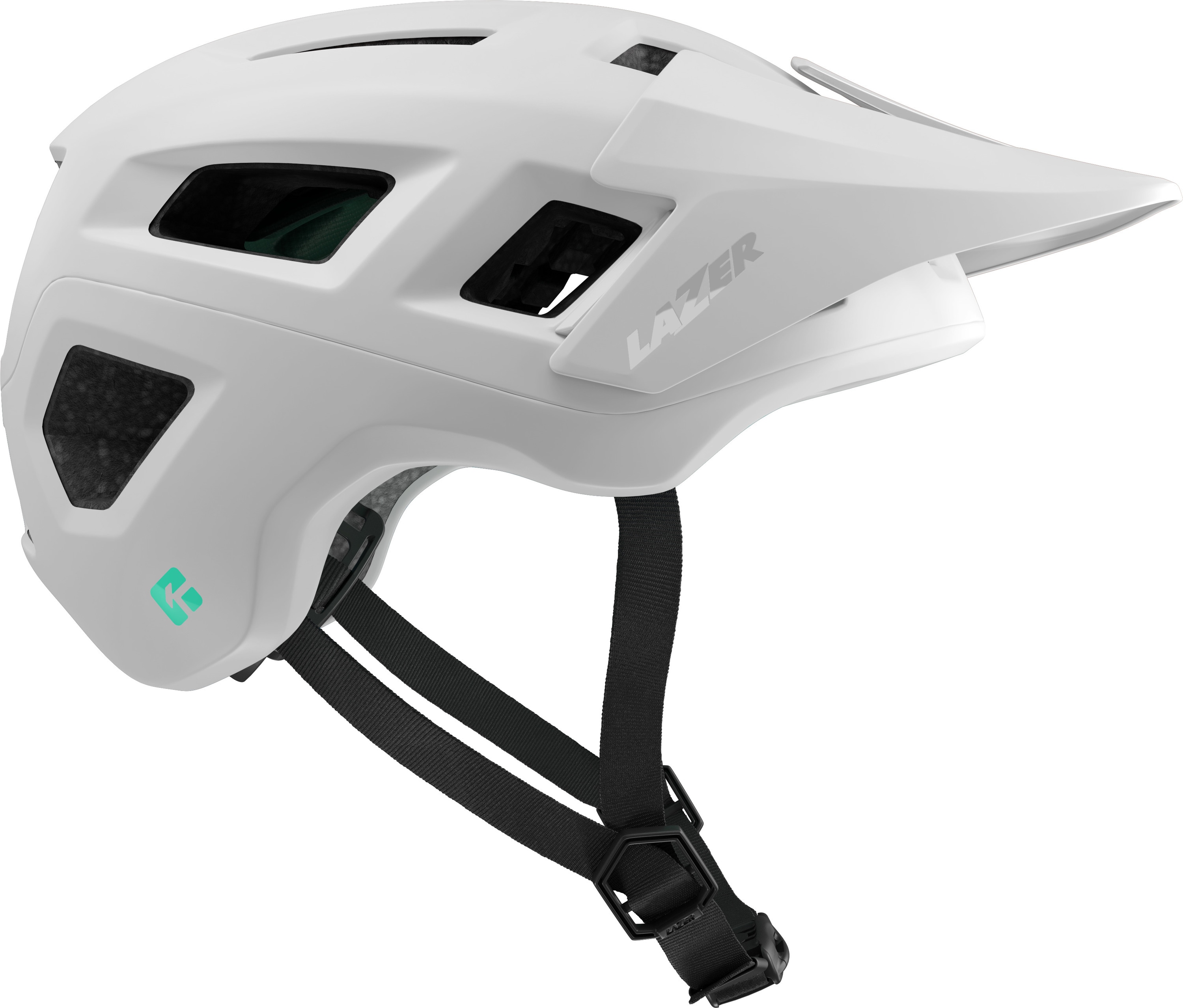 LAZER MTB-Helm Coyote KinetiCore, Matte Full White - Bild 1