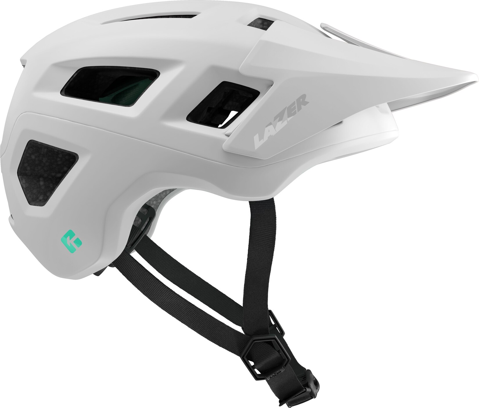 LAZER MTB-Helm Coyote KinetiCore, Matte Full White