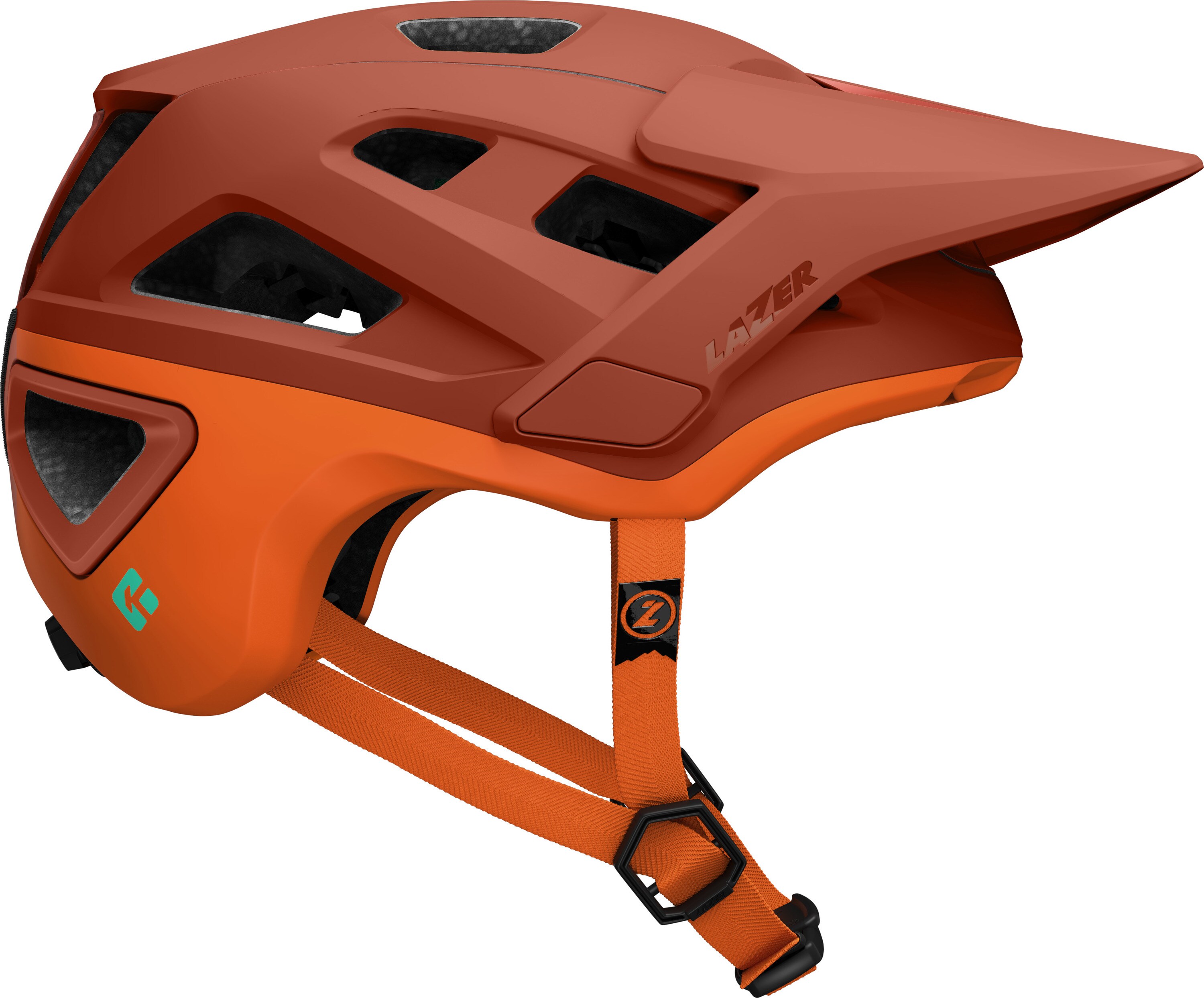 LAZER MTB-Helm Jackal KinetiCore, Matte Rust Orange - Bild 1
