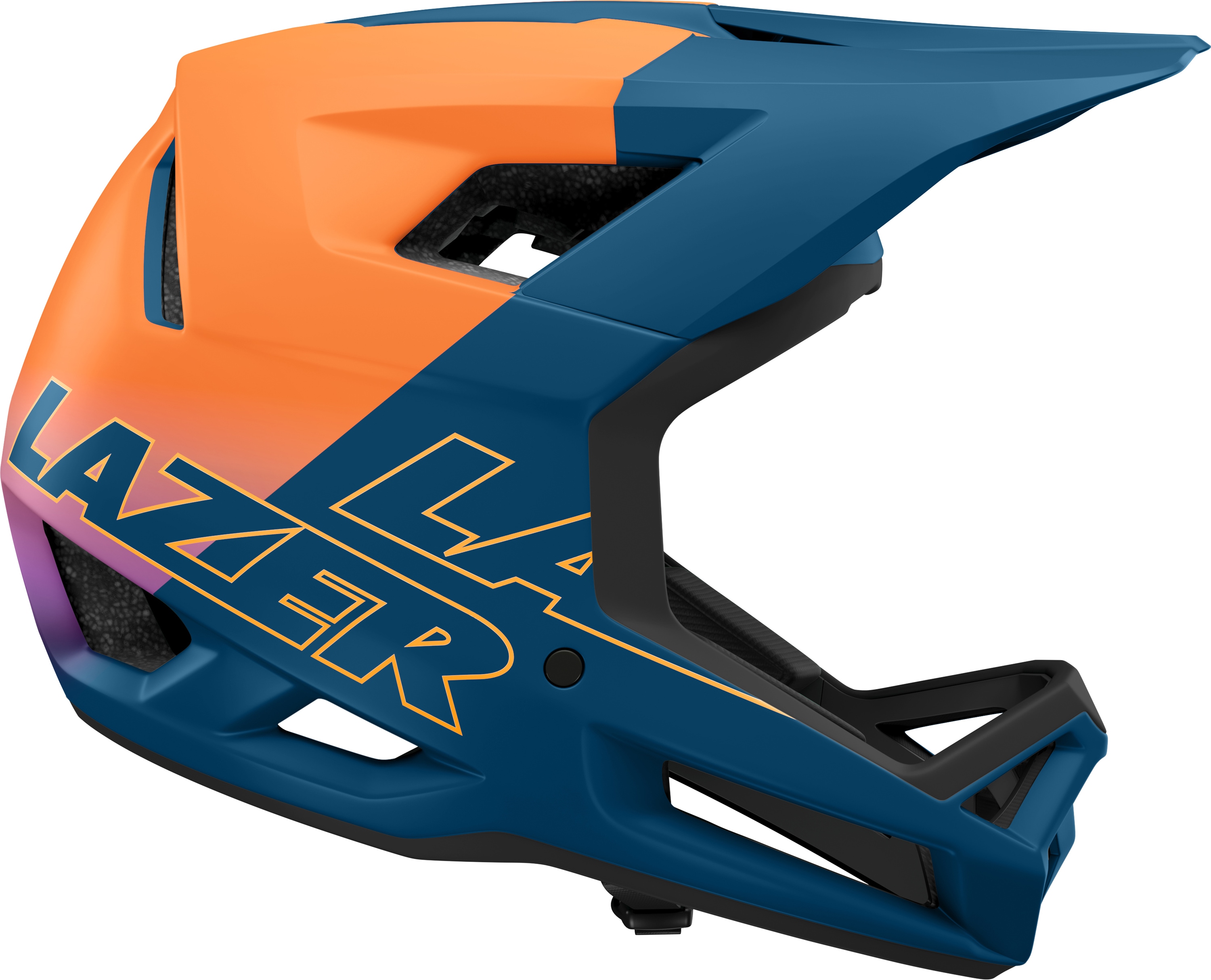 LAZER Full Face Helm Cage KinetiCore, blau-orange - Bild 1