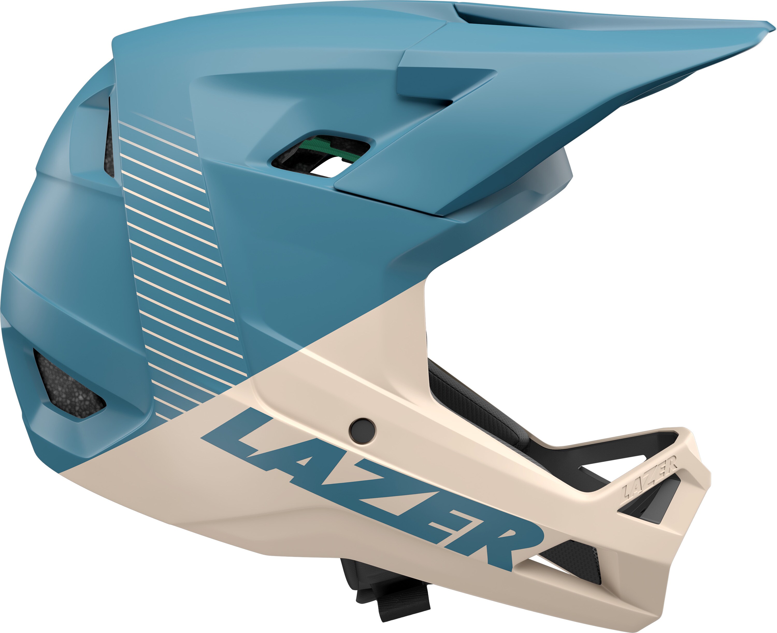 LAZER Full Face - Fahrradhelm  Chase KinetiCore, beige-blau - Bild 1