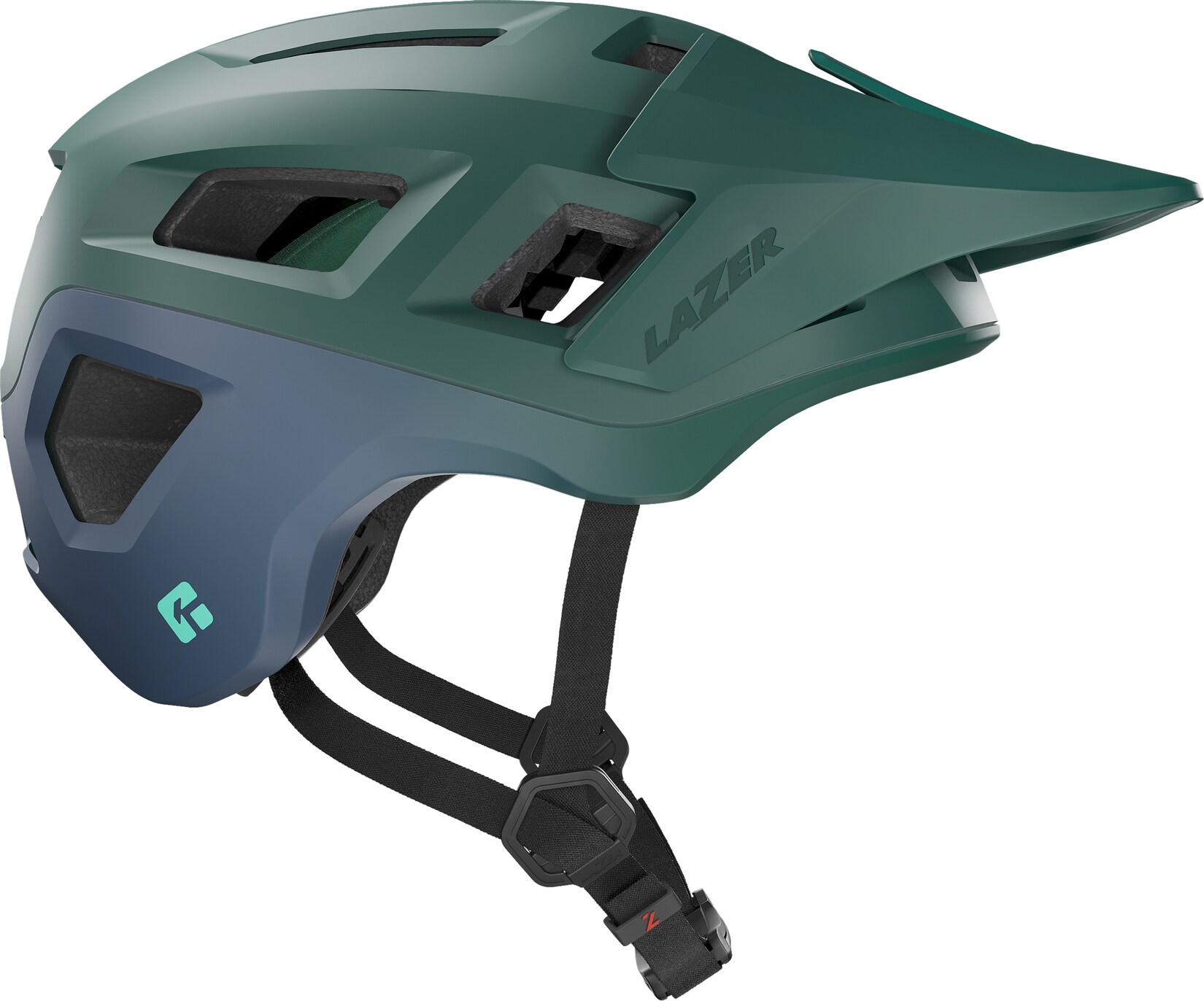 LAZER MTB-Helm Coyote KinetiCore, grünblau