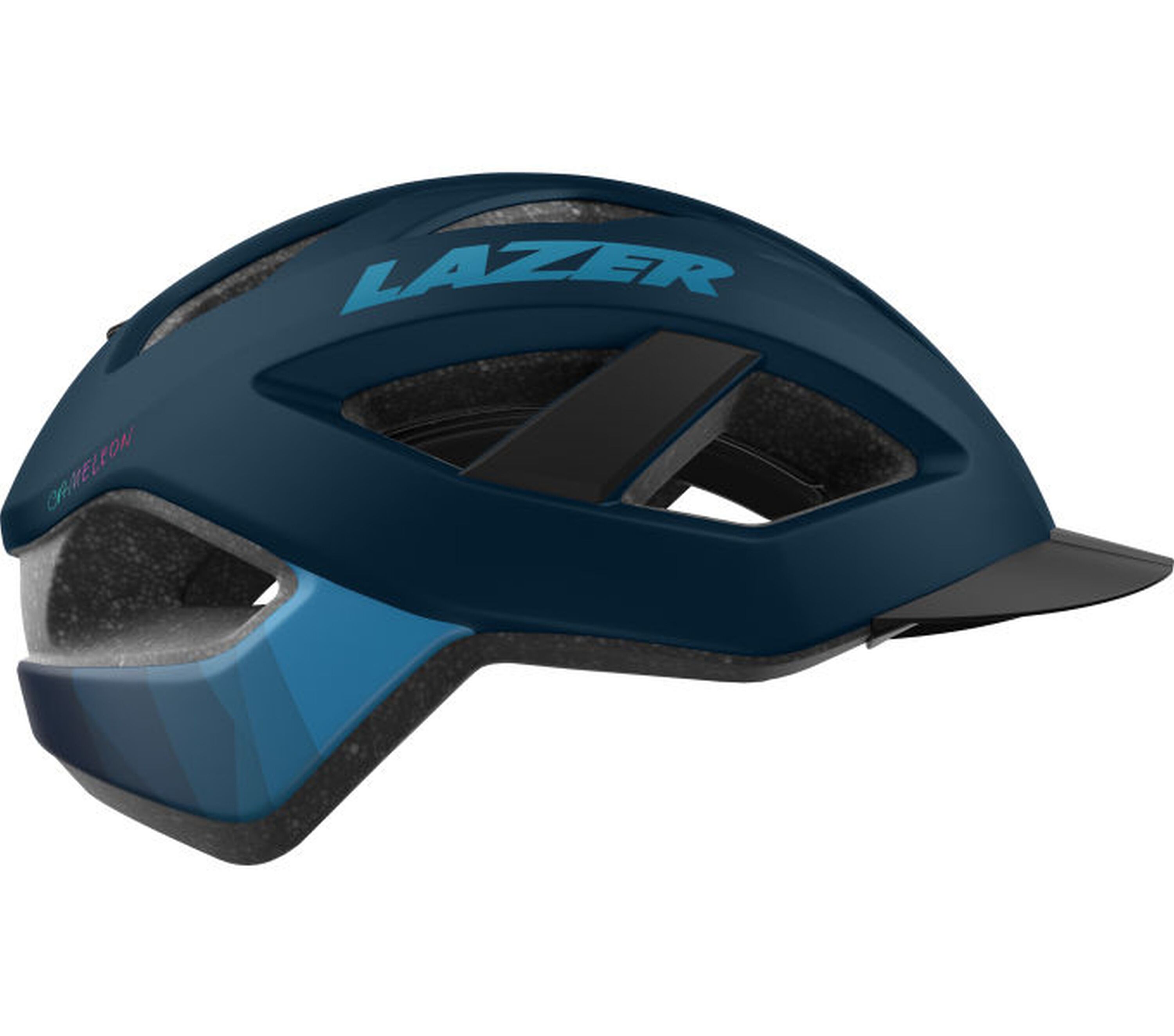 LAZER Fahrradhelm Cameleon + NET,  Matte Dark Blue - Bild 1