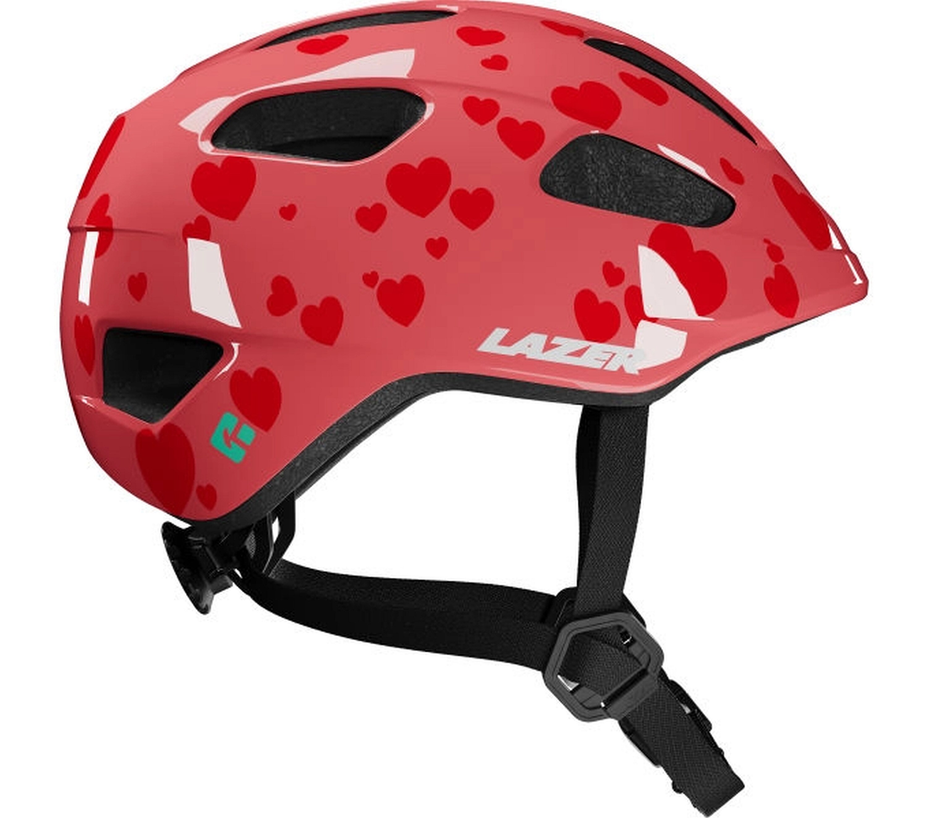 LAZER Kinder-Fahrradhelm Nutz 2.0 KinetiCore, Little Hearts - Bild 1