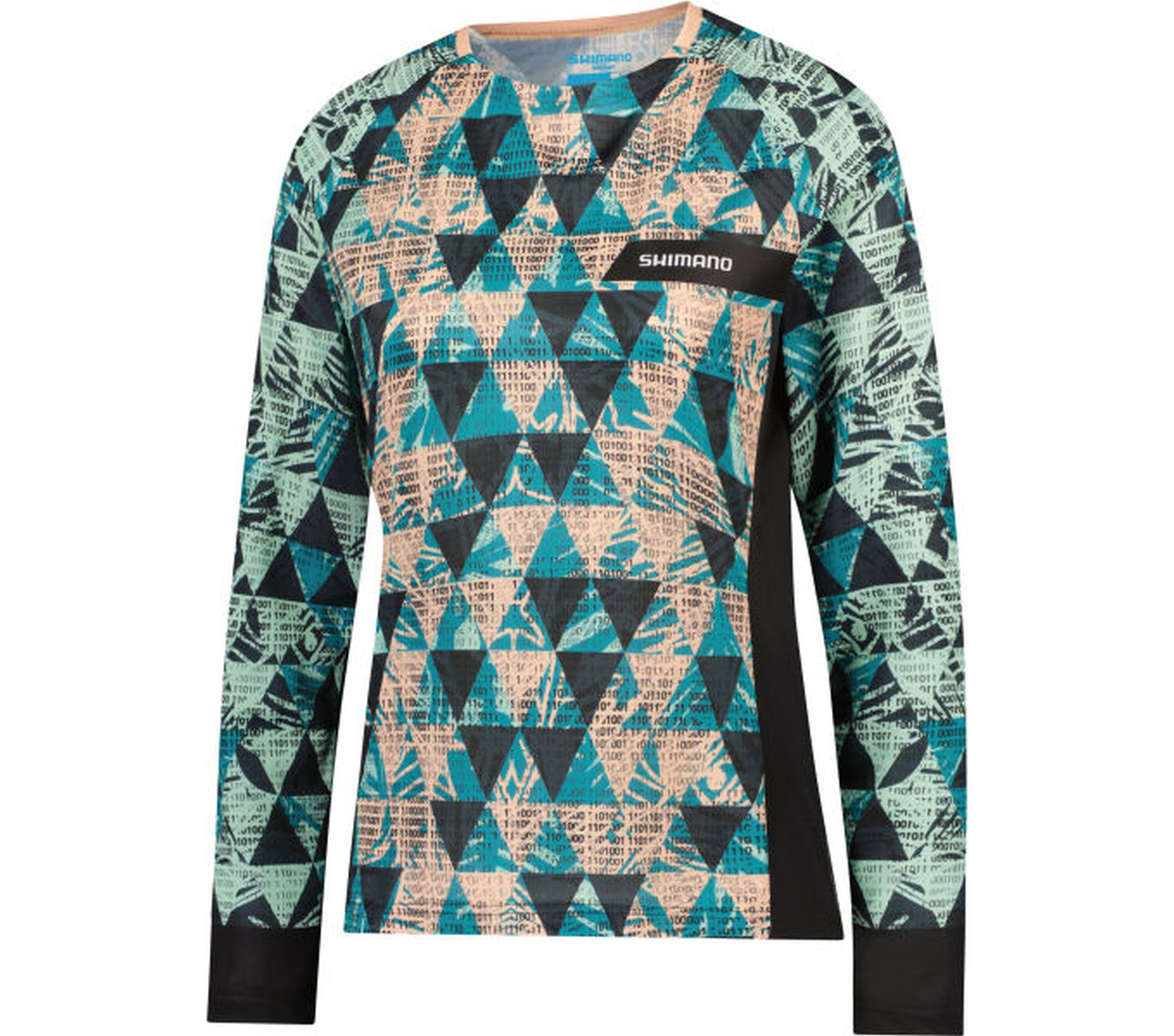 Woman's SAIKO Long Sleeve Jersey, Black/Green - Bild 1