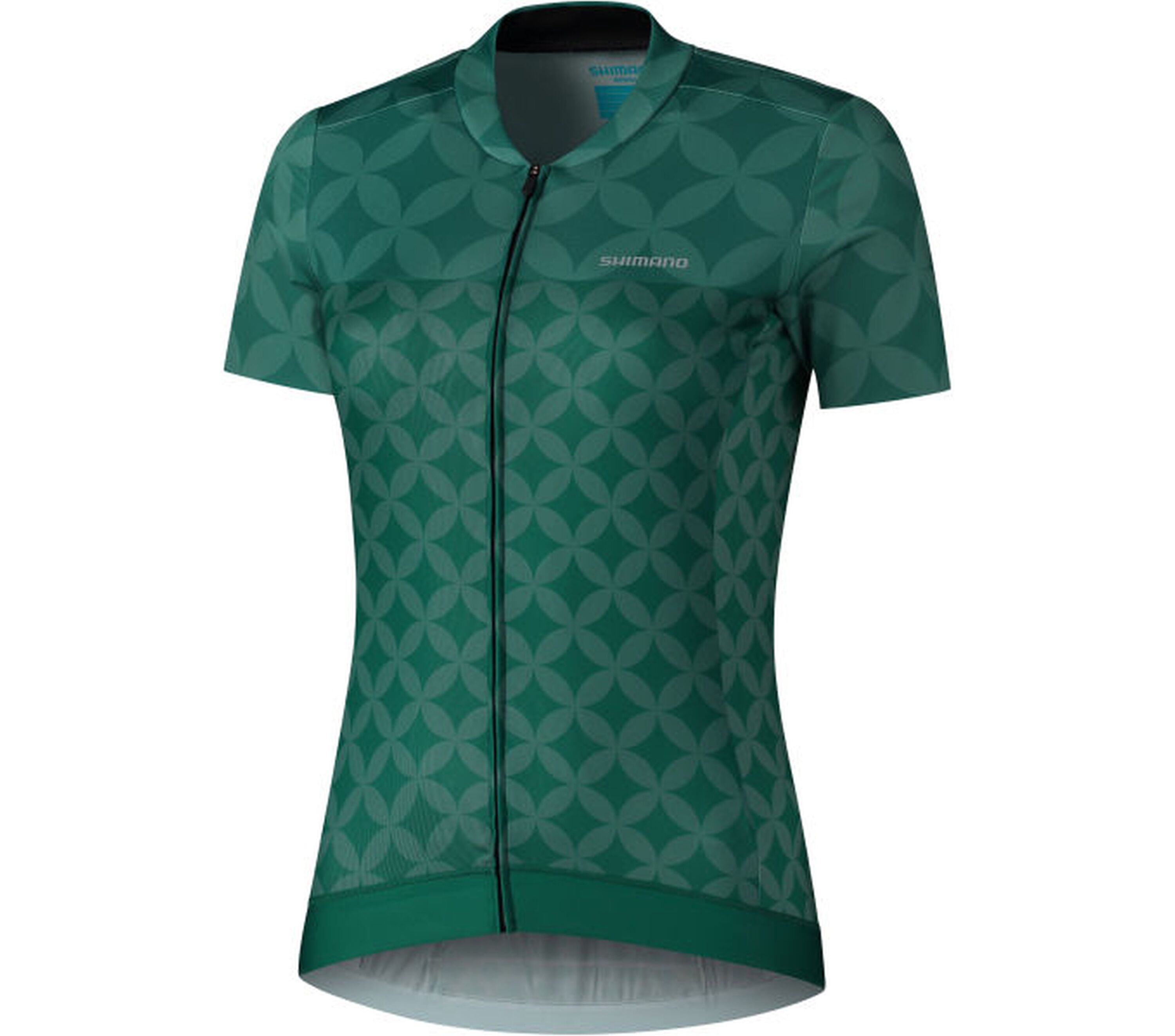W's SAGAMI Short Sleeve Zip Jersey, Green - Bild 1