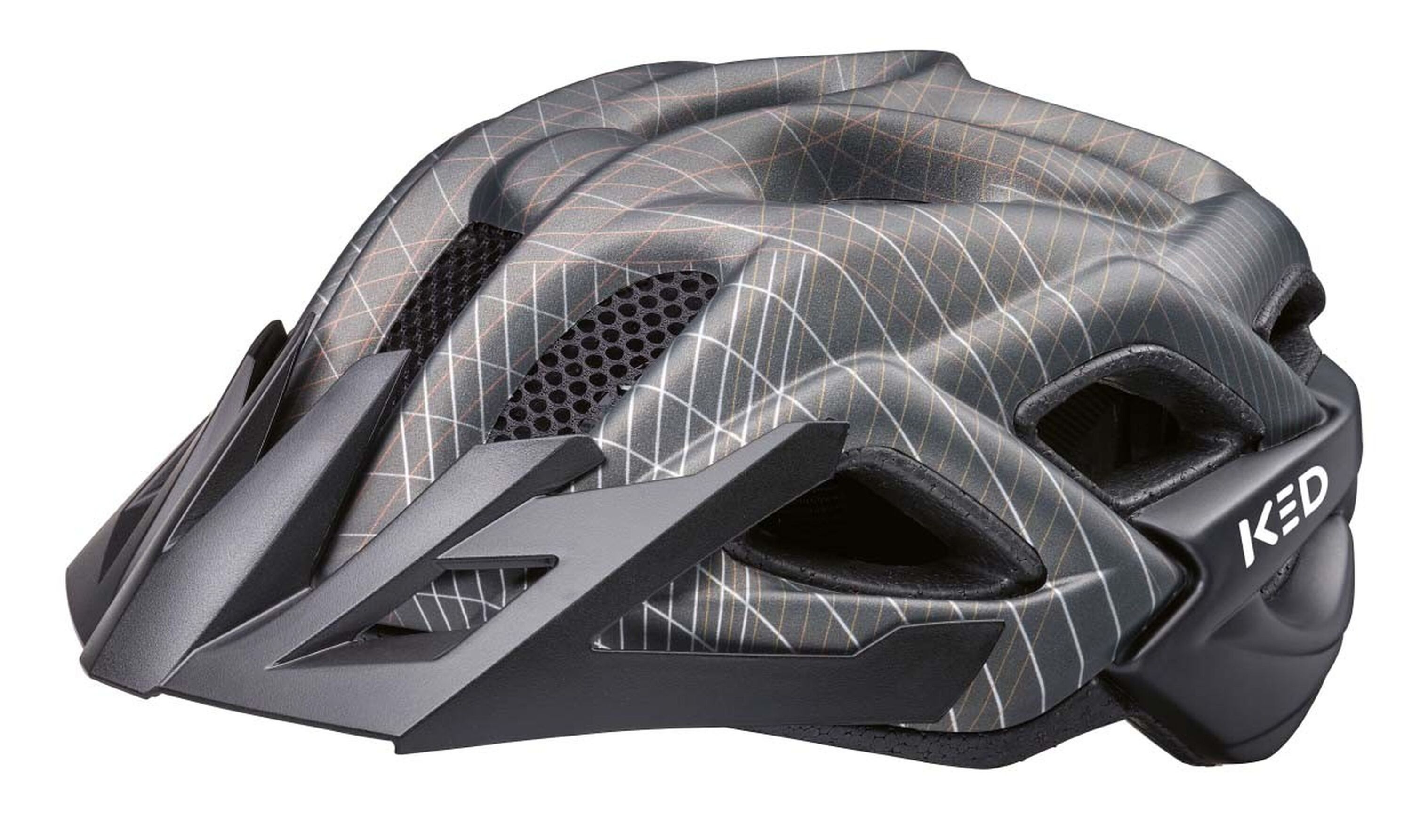 KED Kinder-Fahrradhelm  STATUS JR., black metallic matt - Bild 1