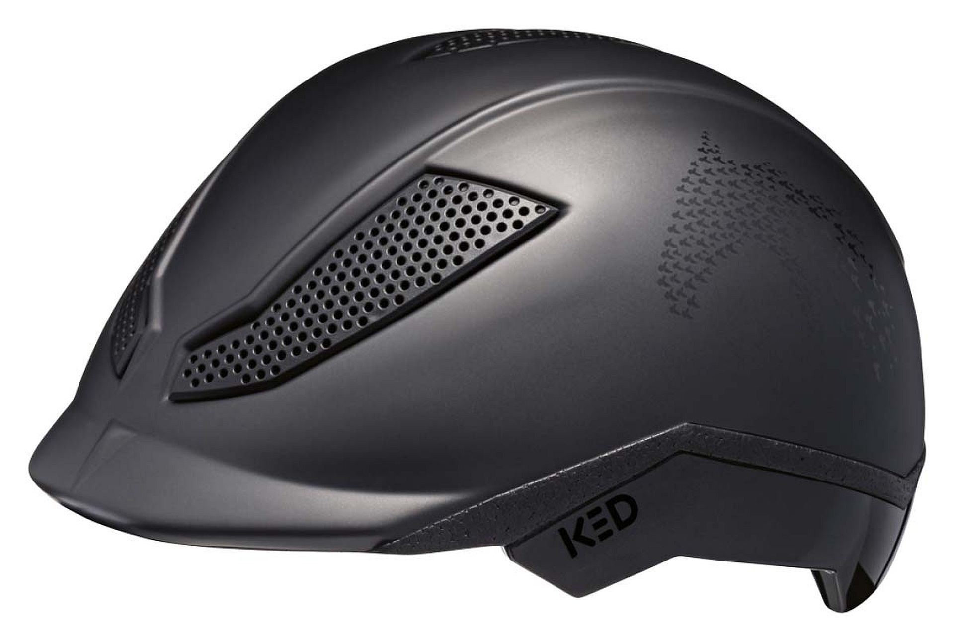 KED Kinder Fahrrad/Reithelm  PINA C&R, schwarz - Bild 1