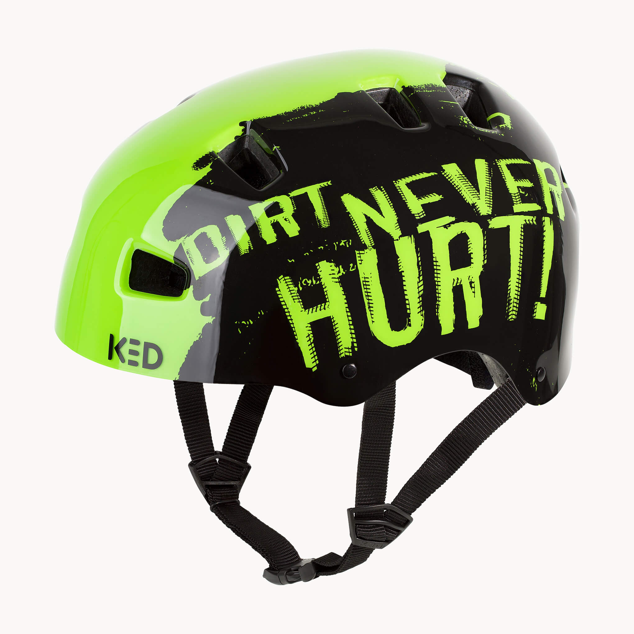 KED Kinderhelm 5 FORTY, gr&uuml;n-schwarz - Bild 1