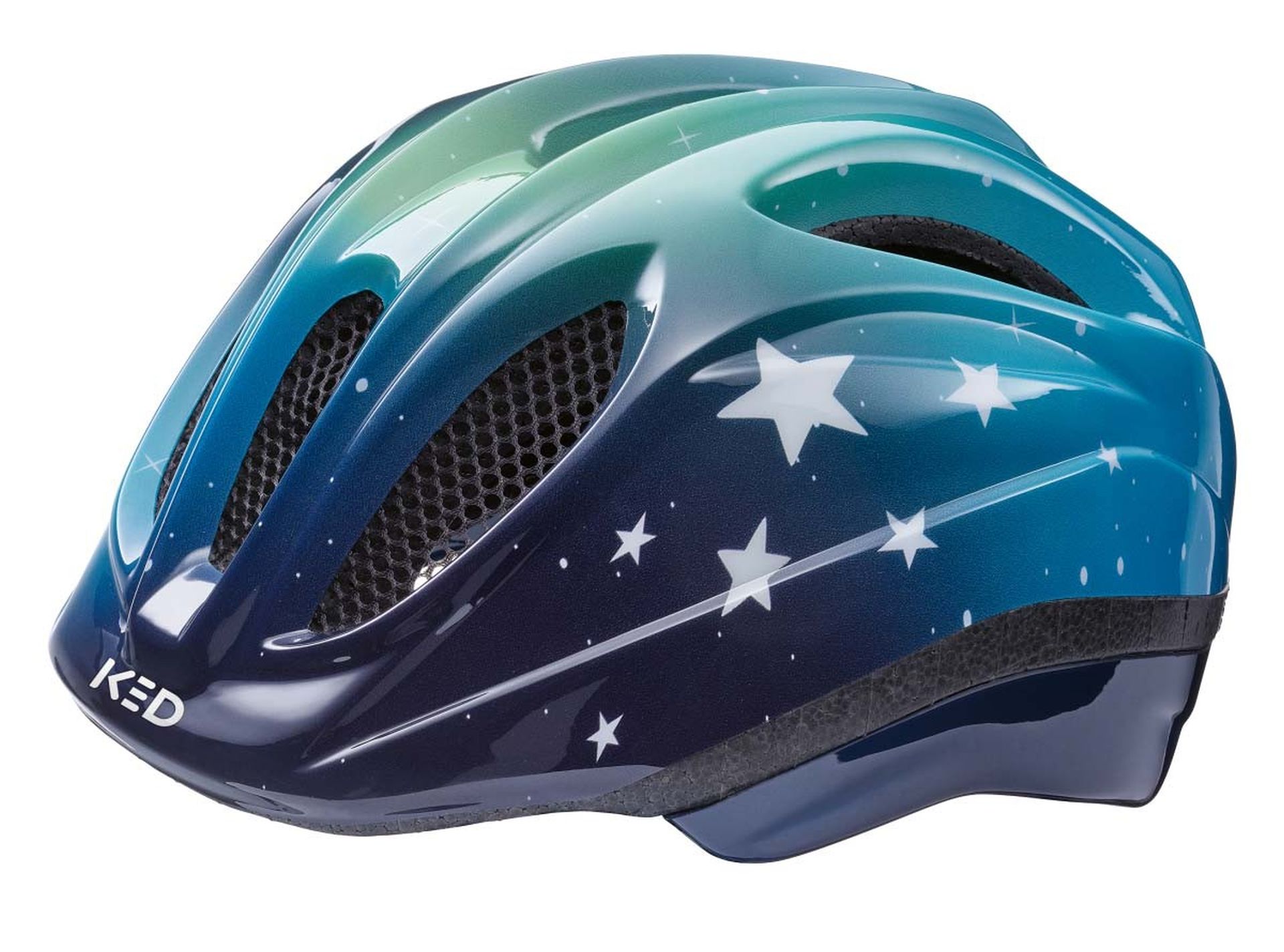 KED Kinderhelm  MEGGY II TREND,  stars blue green - Bild 1