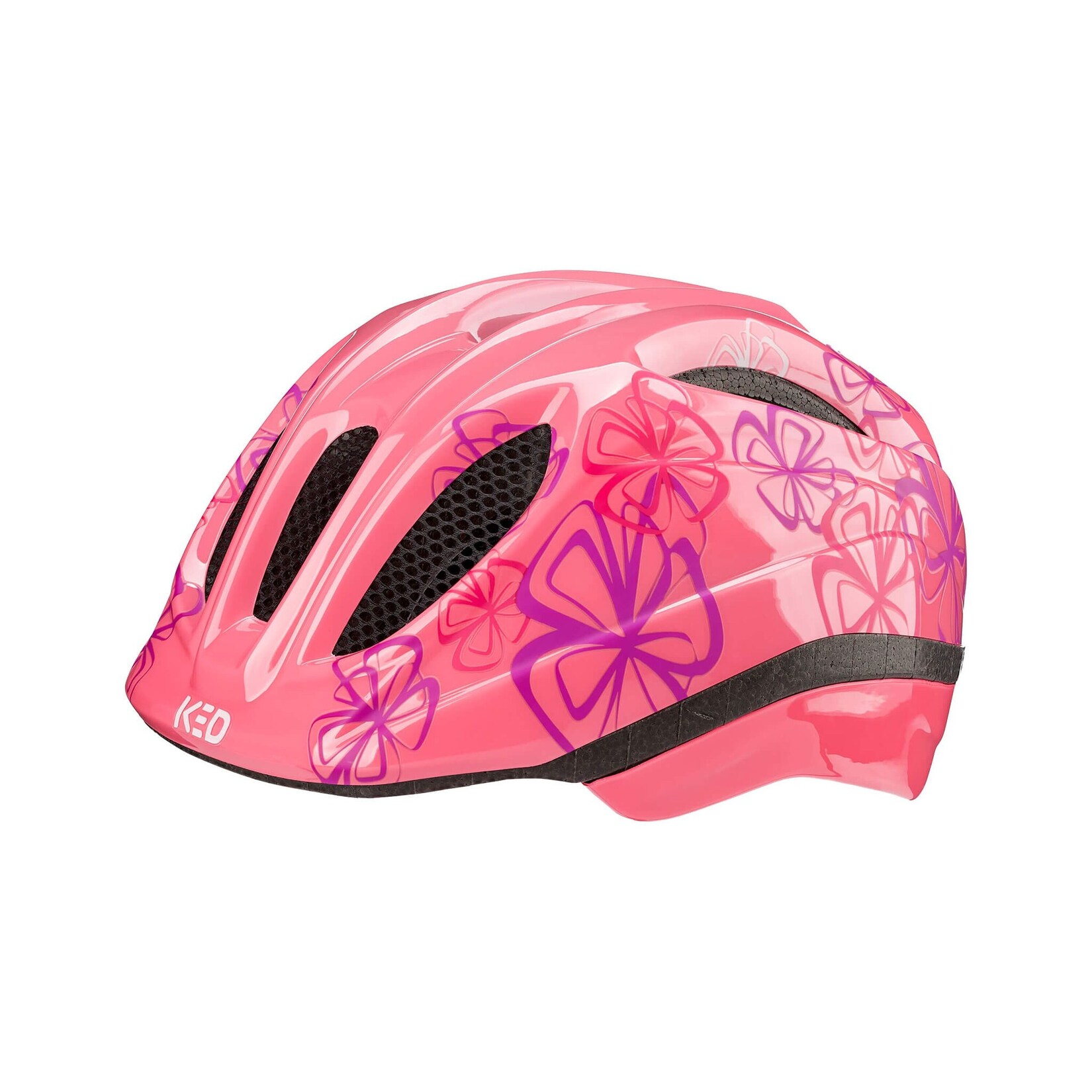 KED Kinderhelm  MEGGY II TREND, Soft Pink Flower Gloss