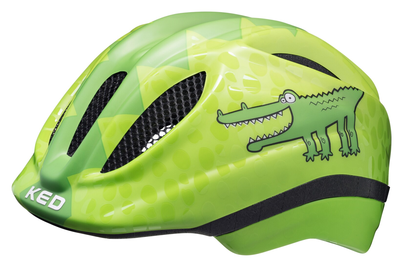 KED Kinderhelm MEGGY II TREND, GREEN CROCO GLOSSY