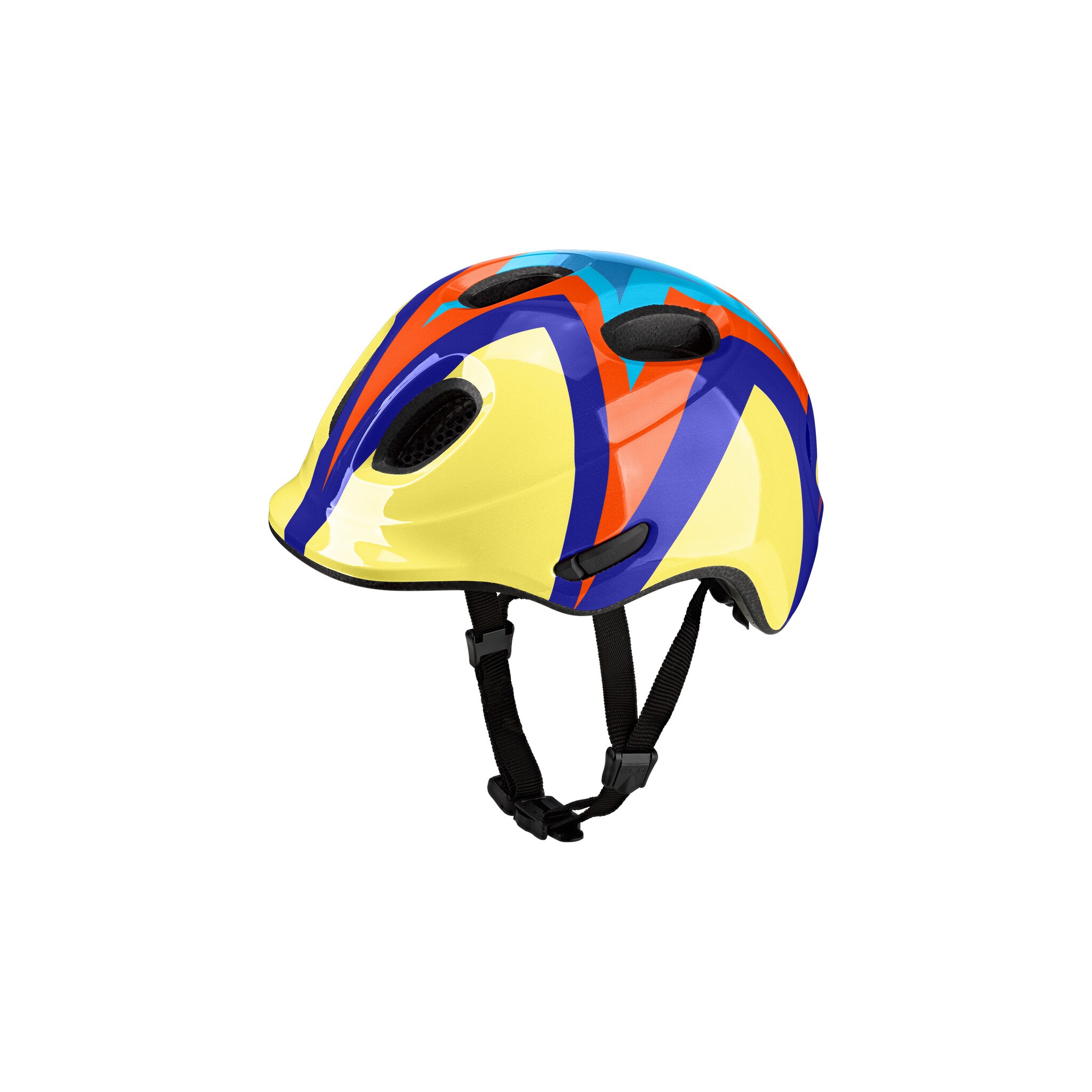 KED Kinderhelm  MEGGY SPARK Starburst Yellow Blue - Bild 1