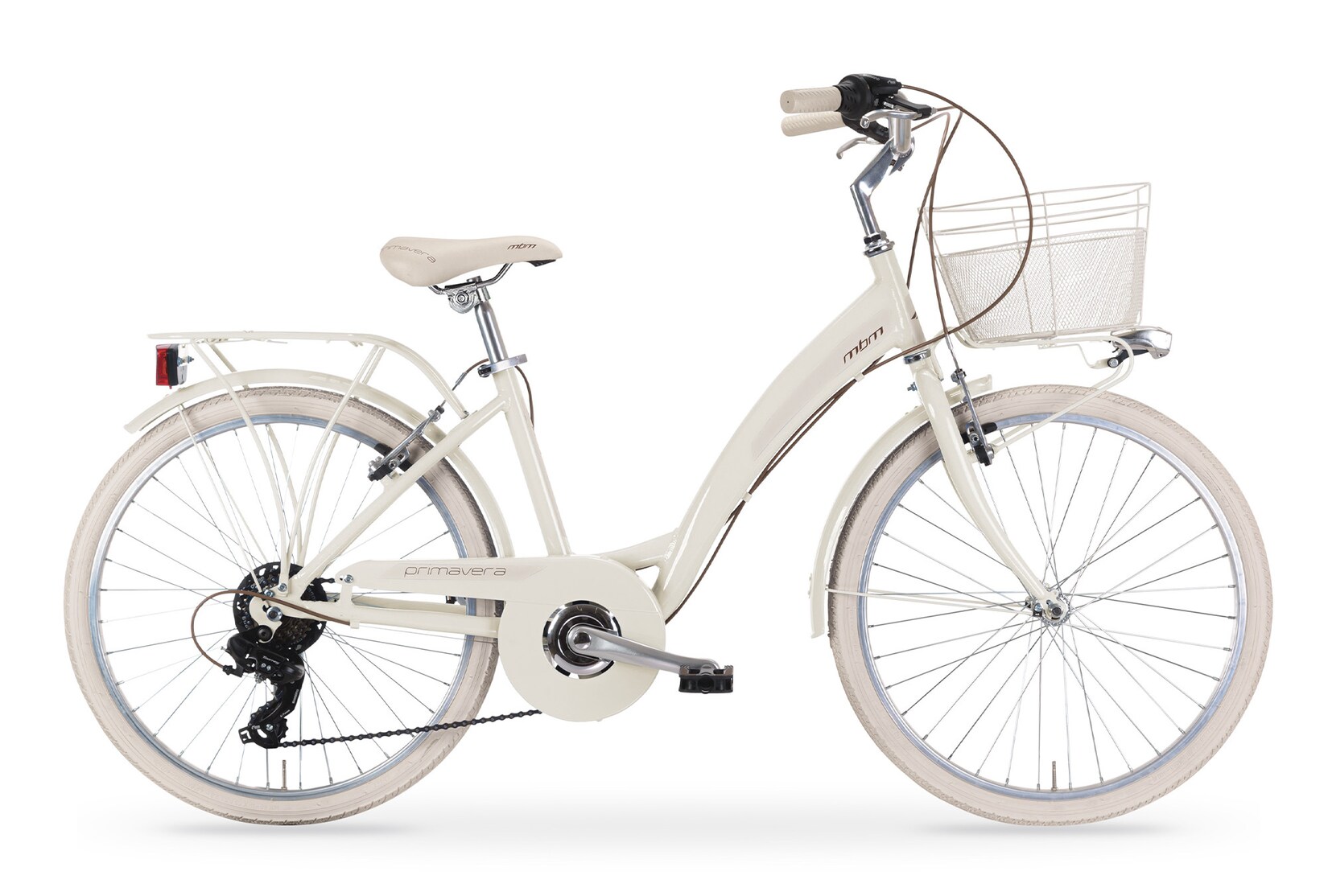 MBM Mädchenfahrrad Primavera 24 Zoll, creme