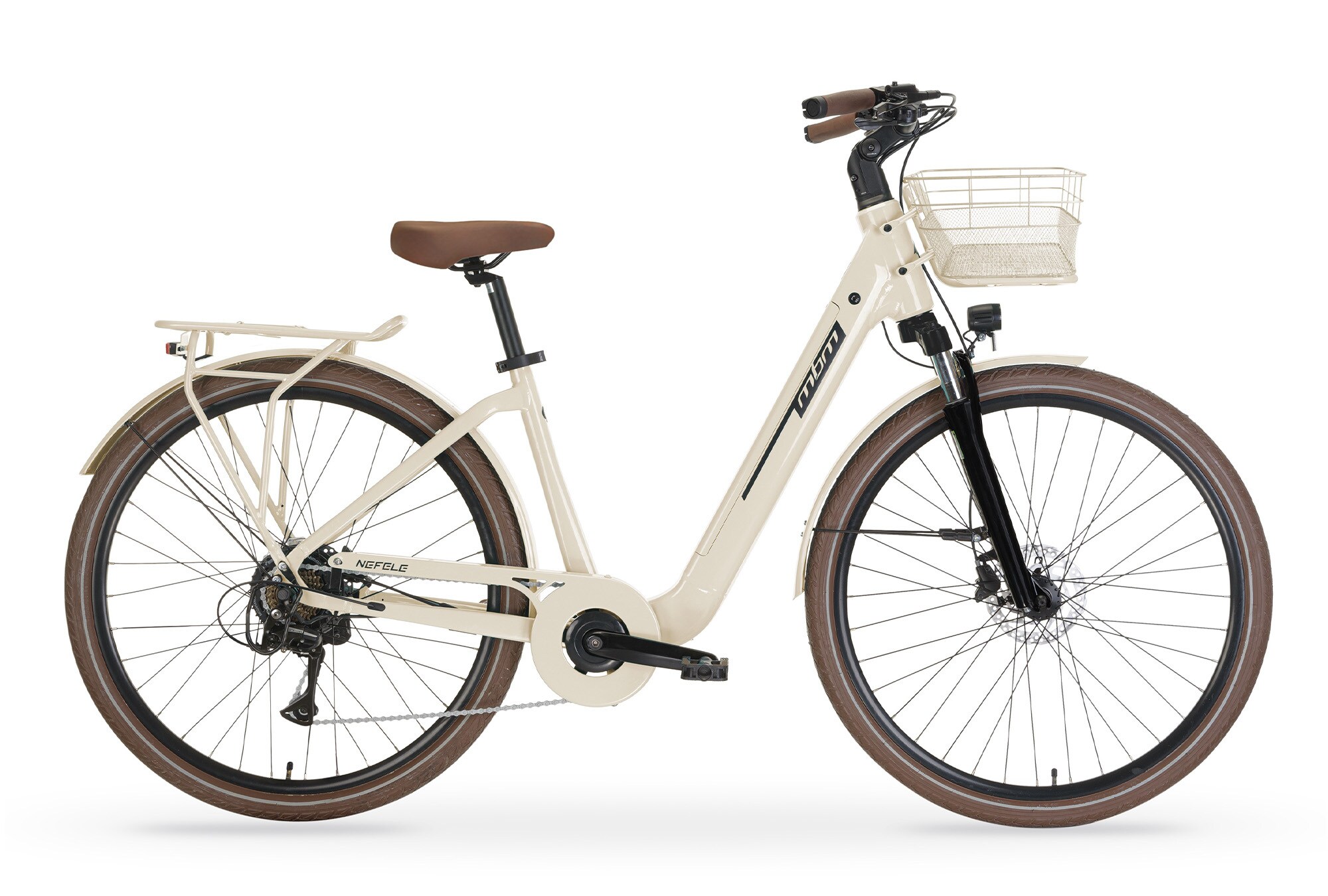 MBM Elektro-Citybike NEFELE 28 Zoll, creme - Bild 1