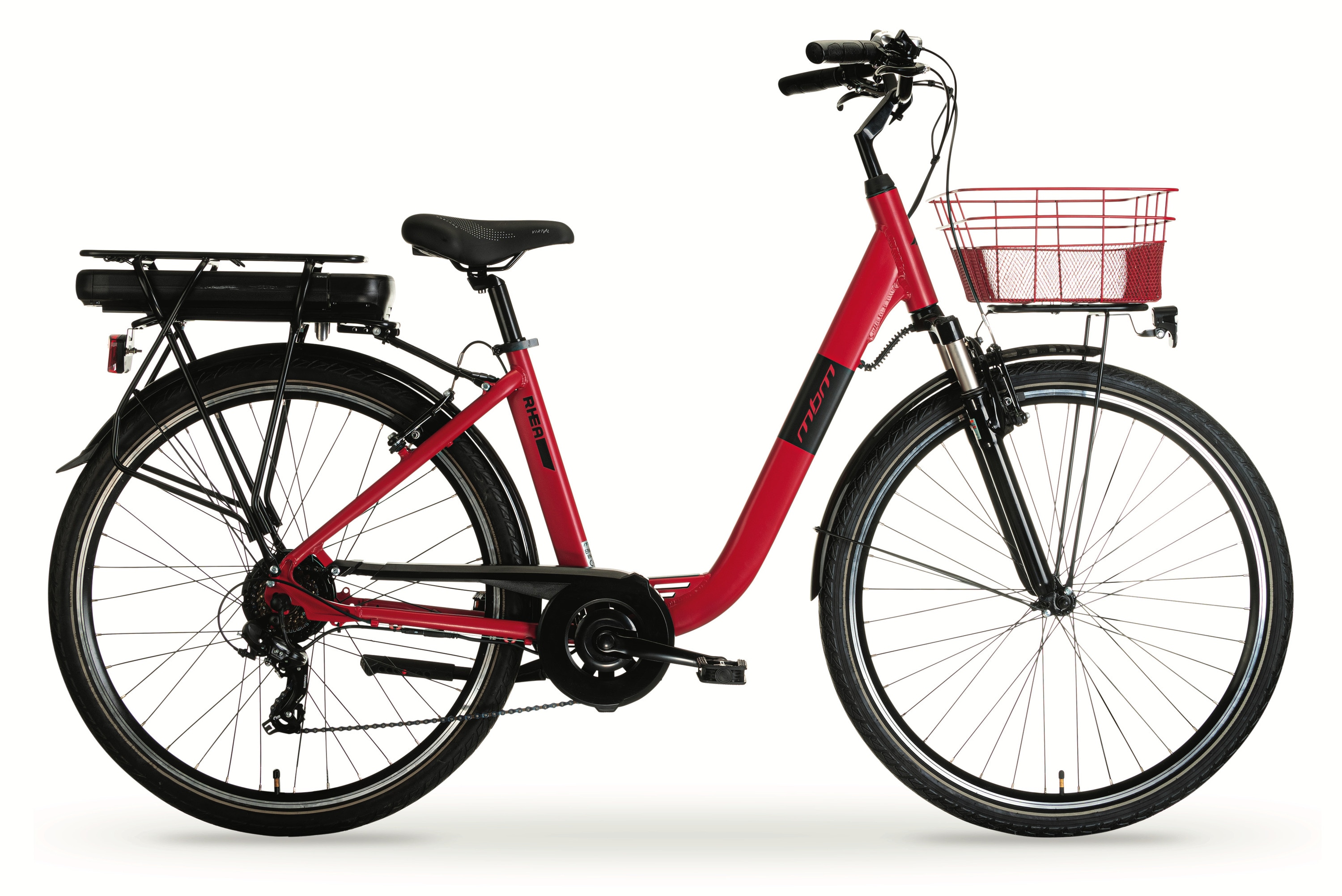MBM Elektro-Citybike NEW RHEA  26 Zoll, rot - Bild 1