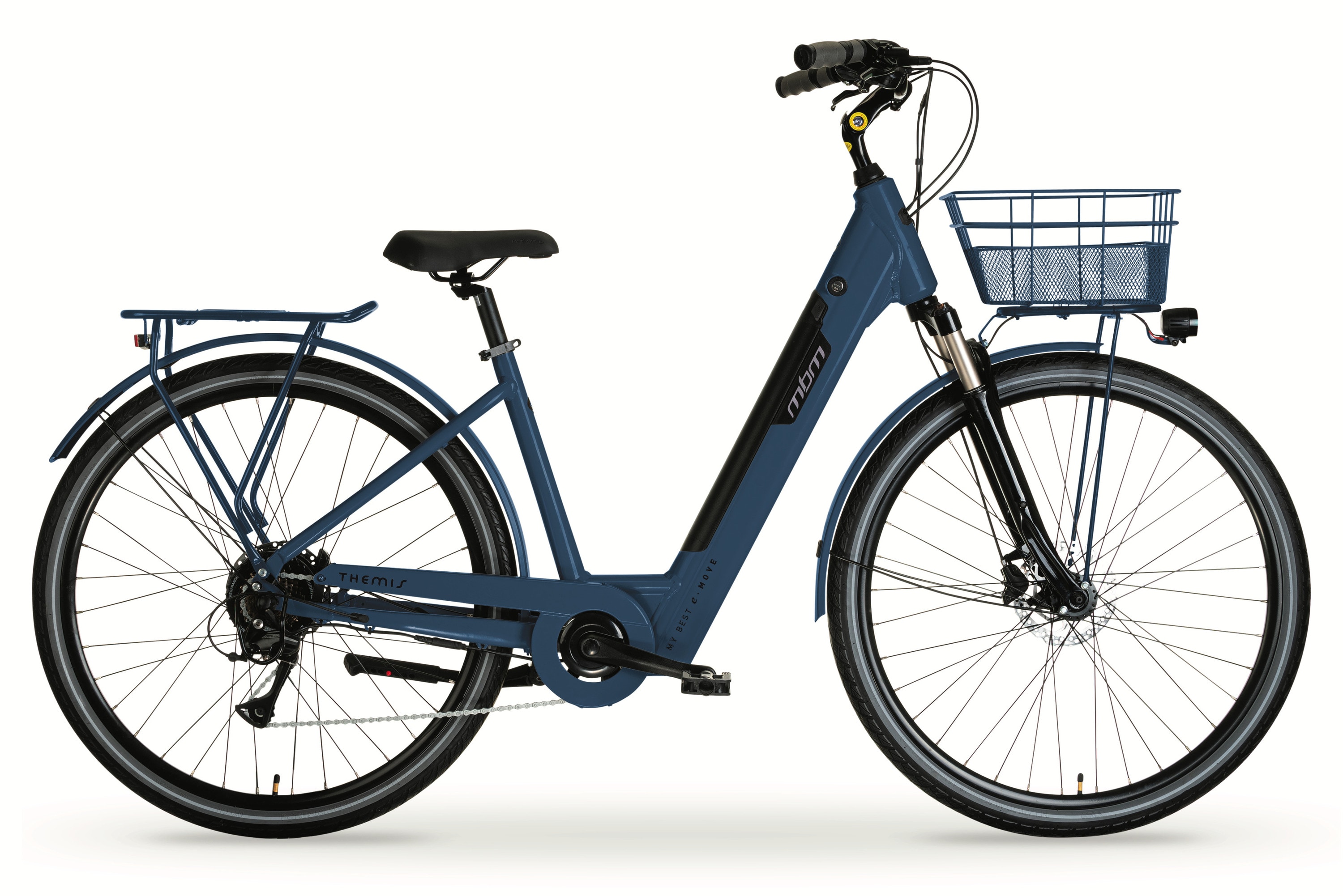 MBM Elektro-Citybike THEMIS 28 Zoll, blau - Bild 1